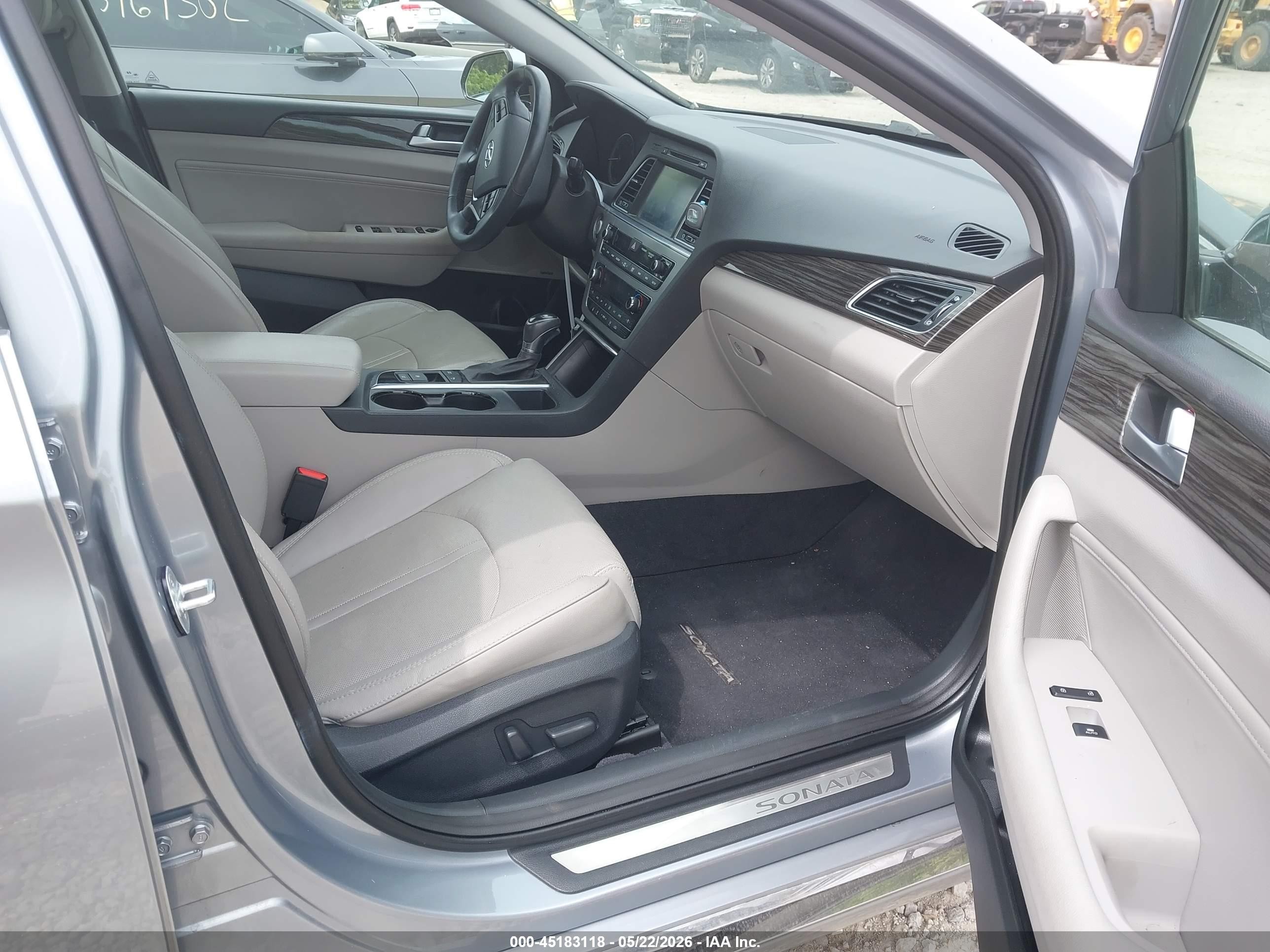 2015 Hyundai Sonata Limited Gray vin: 5NPE34AF8FH253487