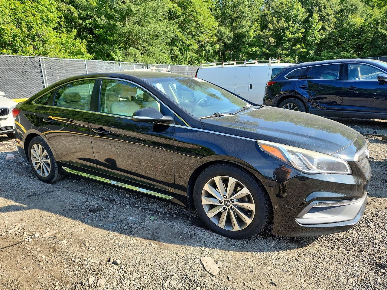 2016 Hyundai Sonata Sport Black vin: 5NPE34AF8GH279010