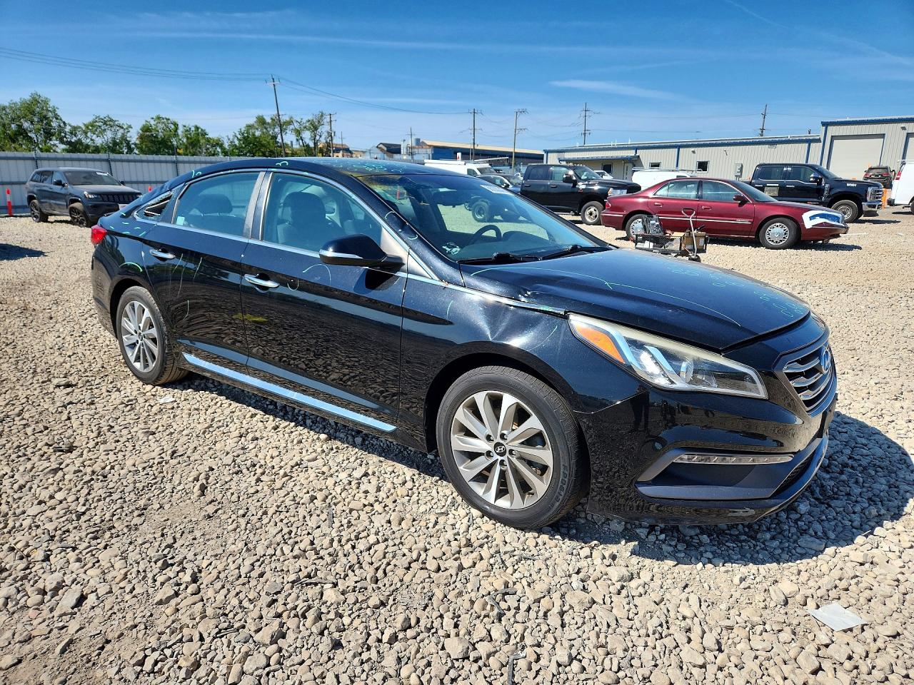 2016 Hyundai Sonata Sport Black vin: 5NPE34AF8GH289990