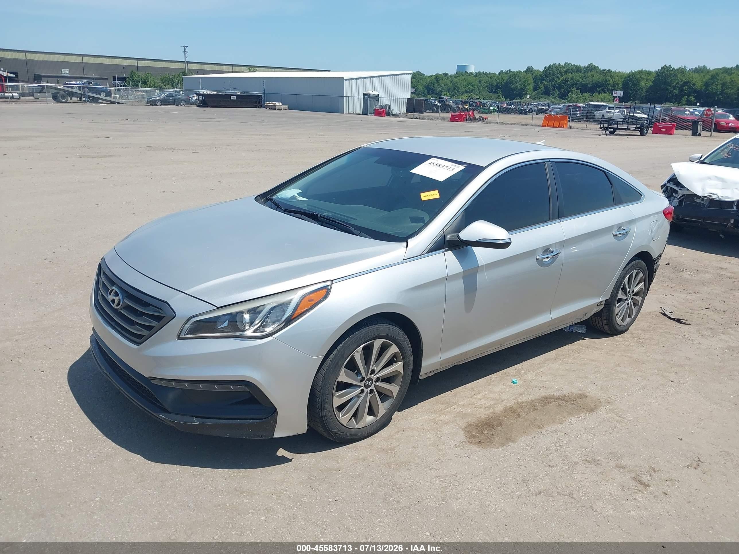 2016 Hyundai Sonata Sport Silver vin: 5NPE34AF8GH347483