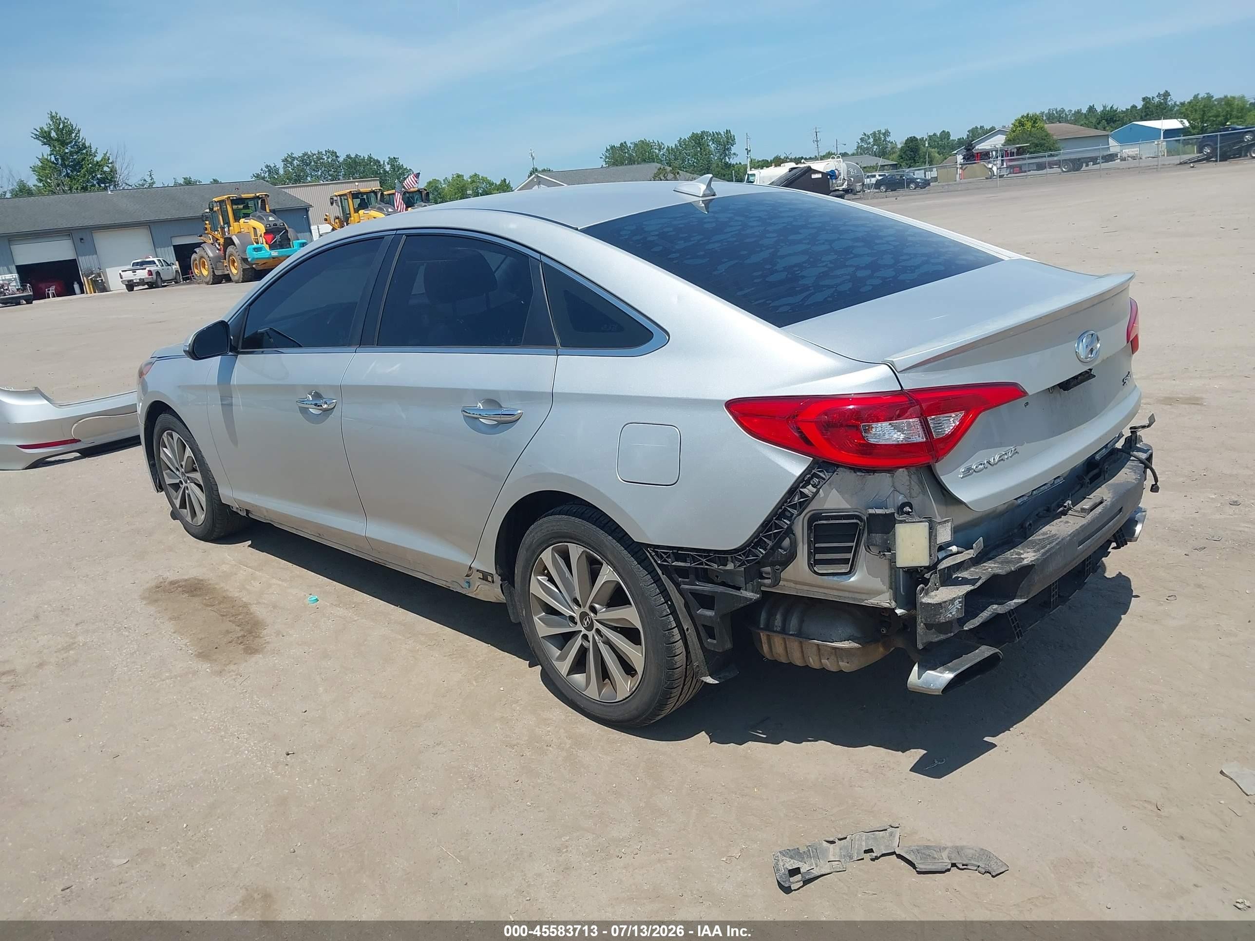 2016 Hyundai Sonata Sport Silver vin: 5NPE34AF8GH347483