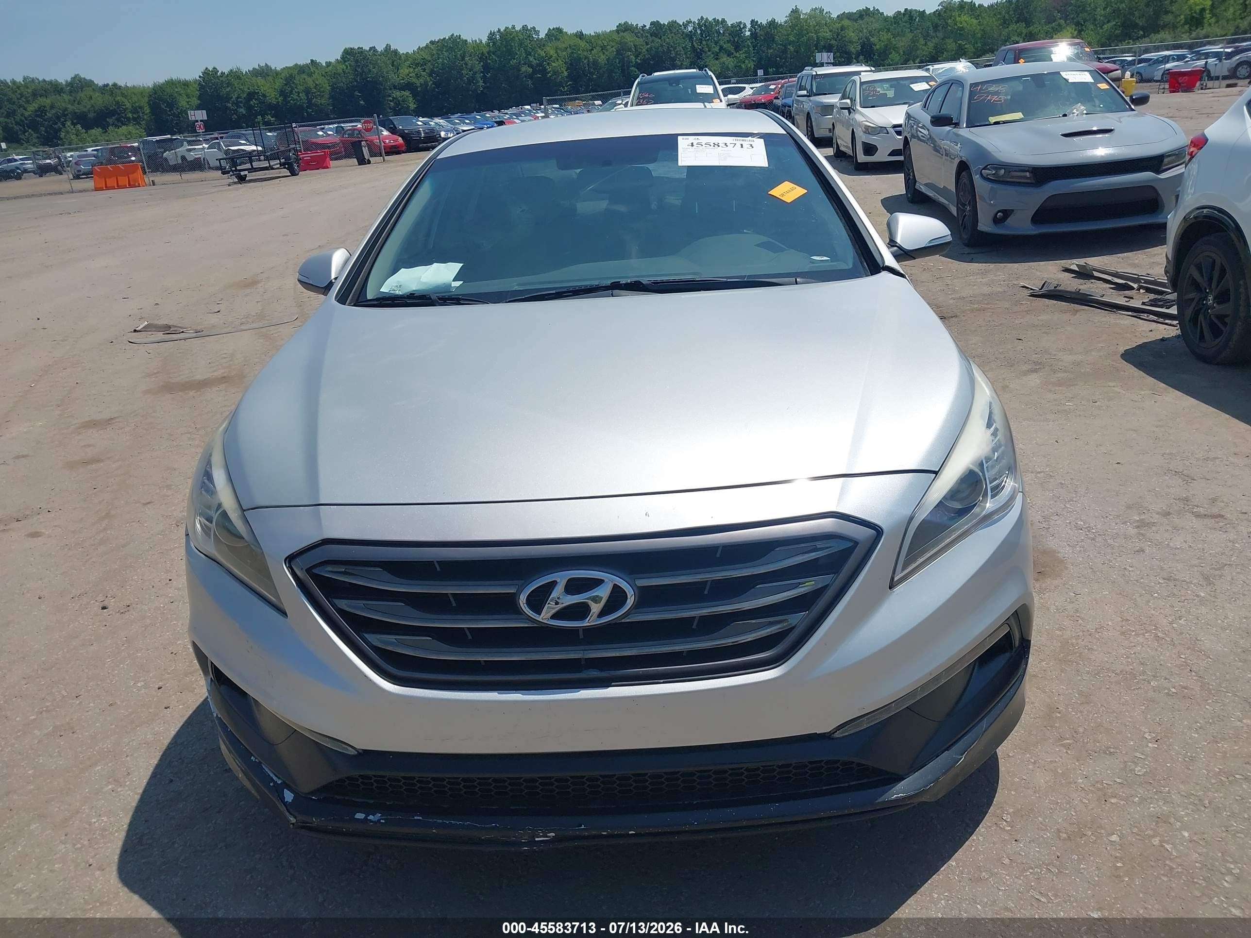2016 Hyundai Sonata Sport Silver vin: 5NPE34AF8GH347483