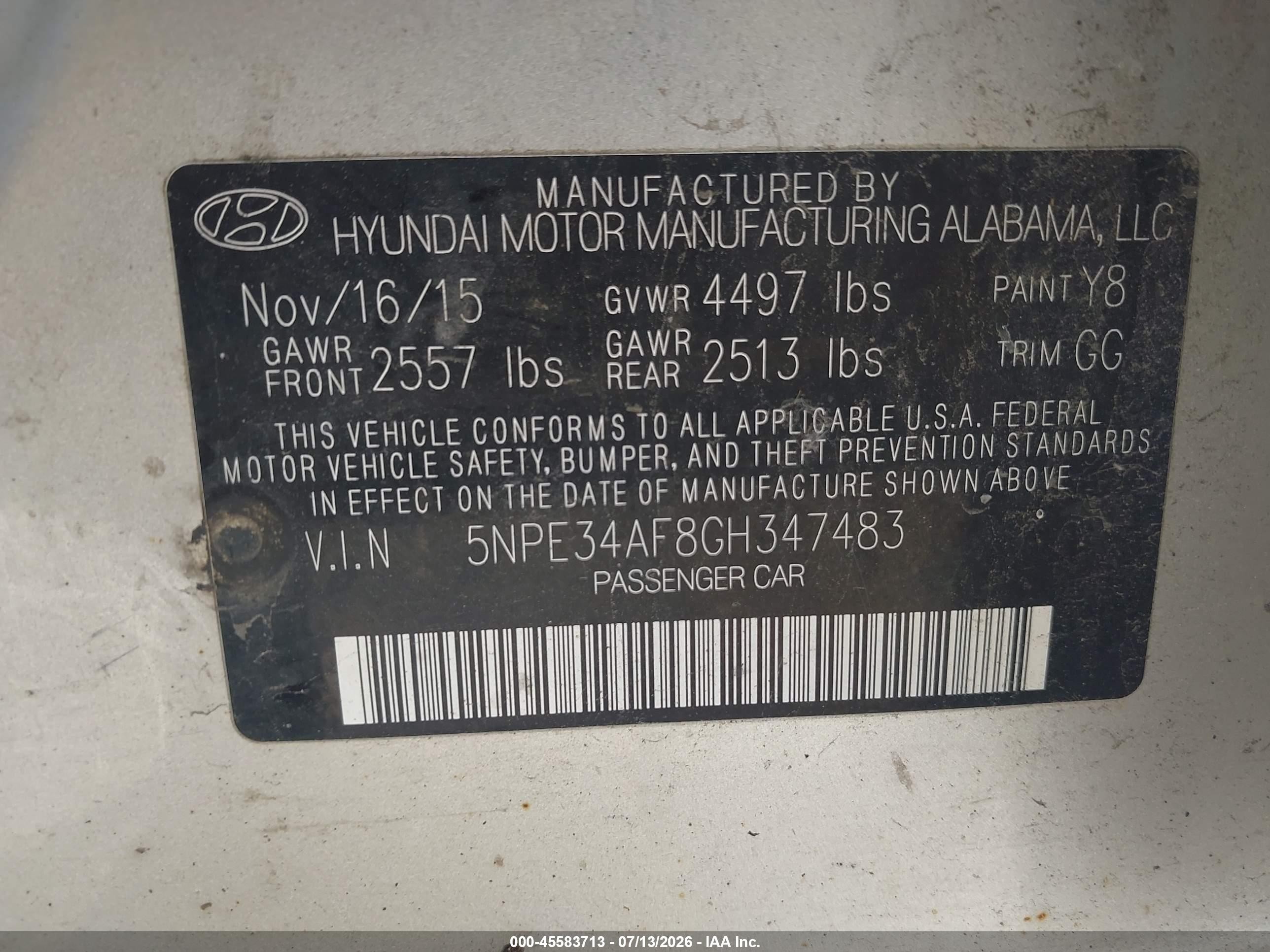 2016 Hyundai Sonata Sport Silver vin: 5NPE34AF8GH347483