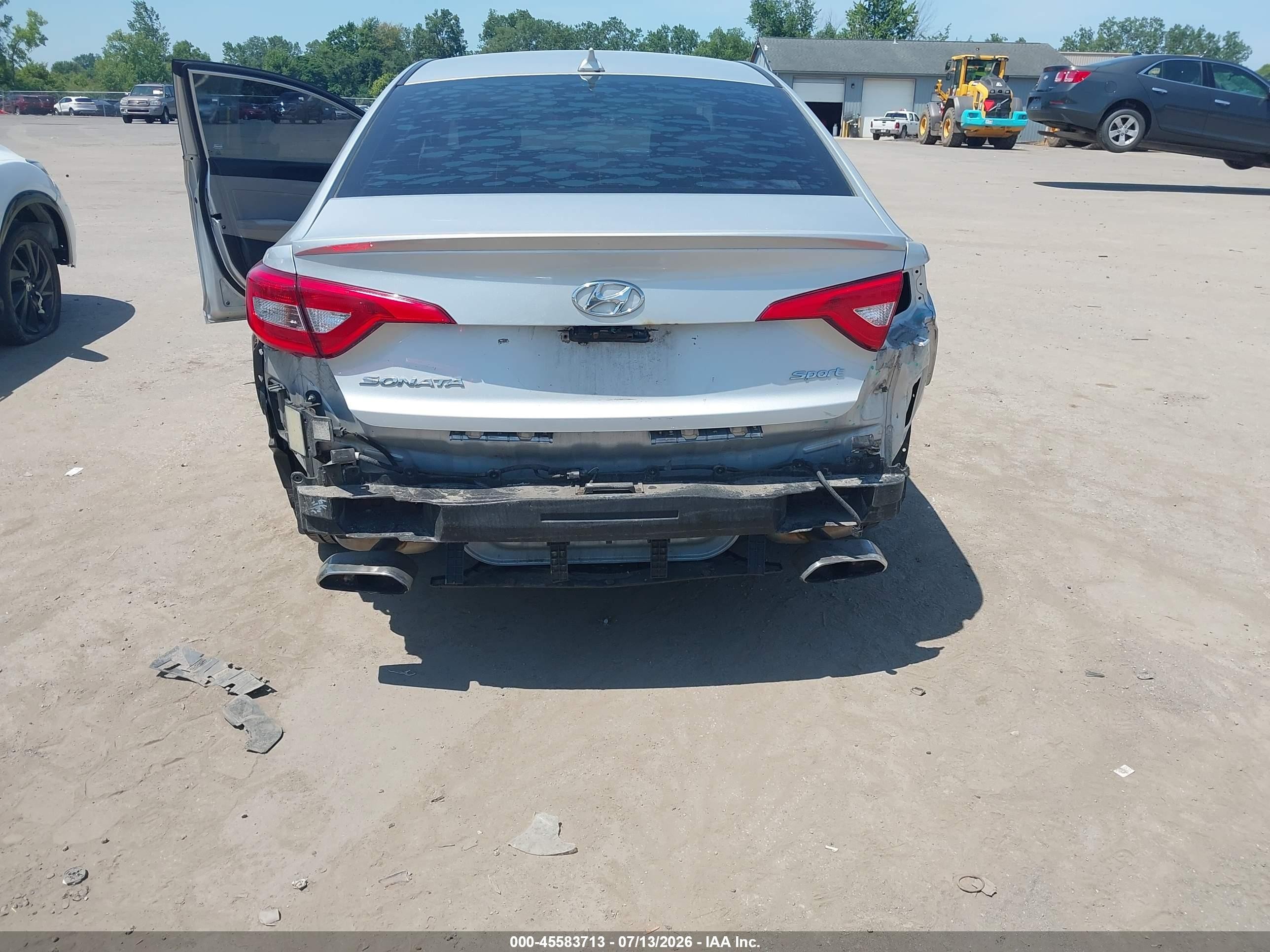 2016 Hyundai Sonata Sport Silver vin: 5NPE34AF8GH347483