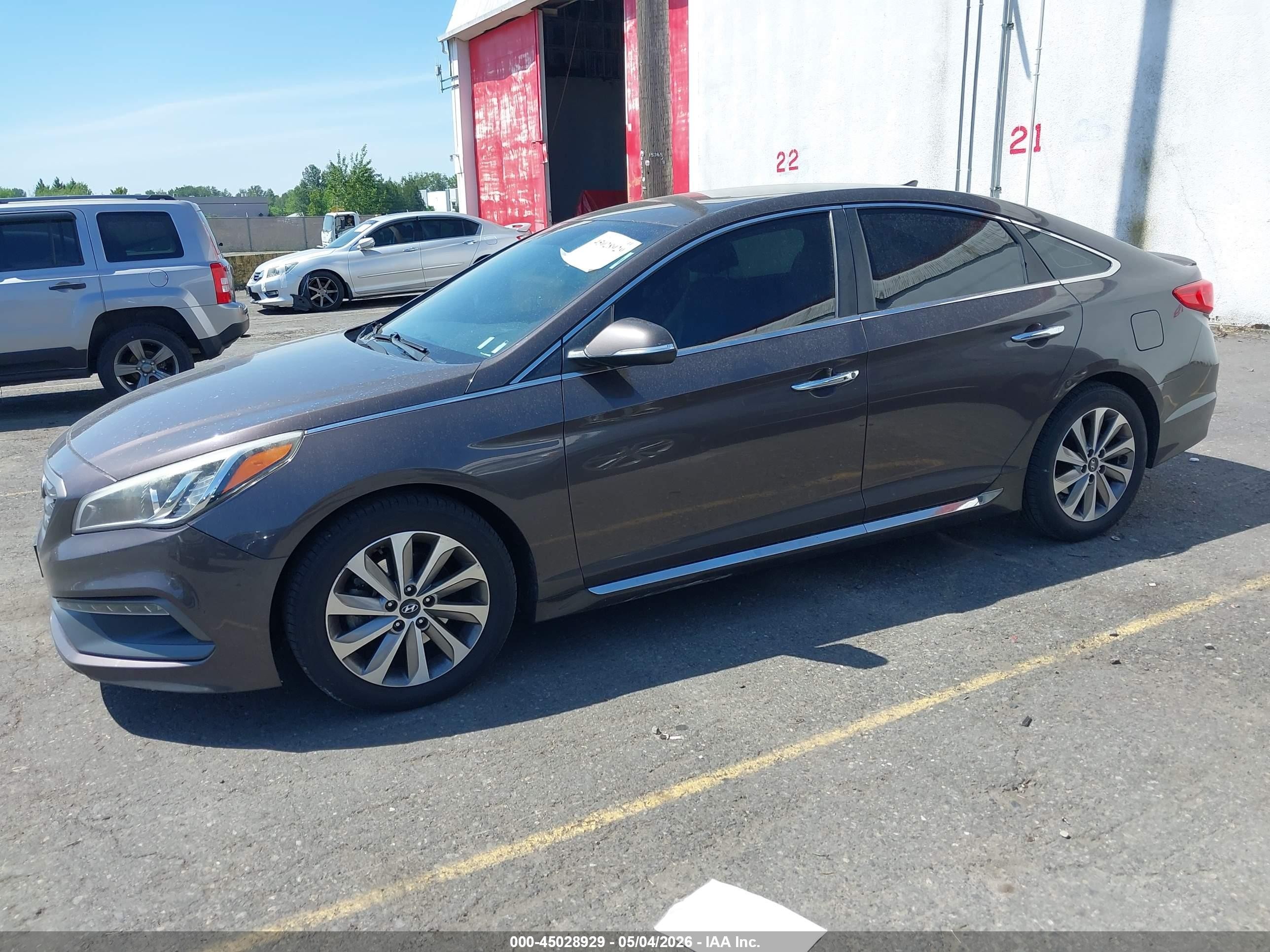 2016 Hyundai Sonata Sport Gray vin: 5NPE34AF8GH415135