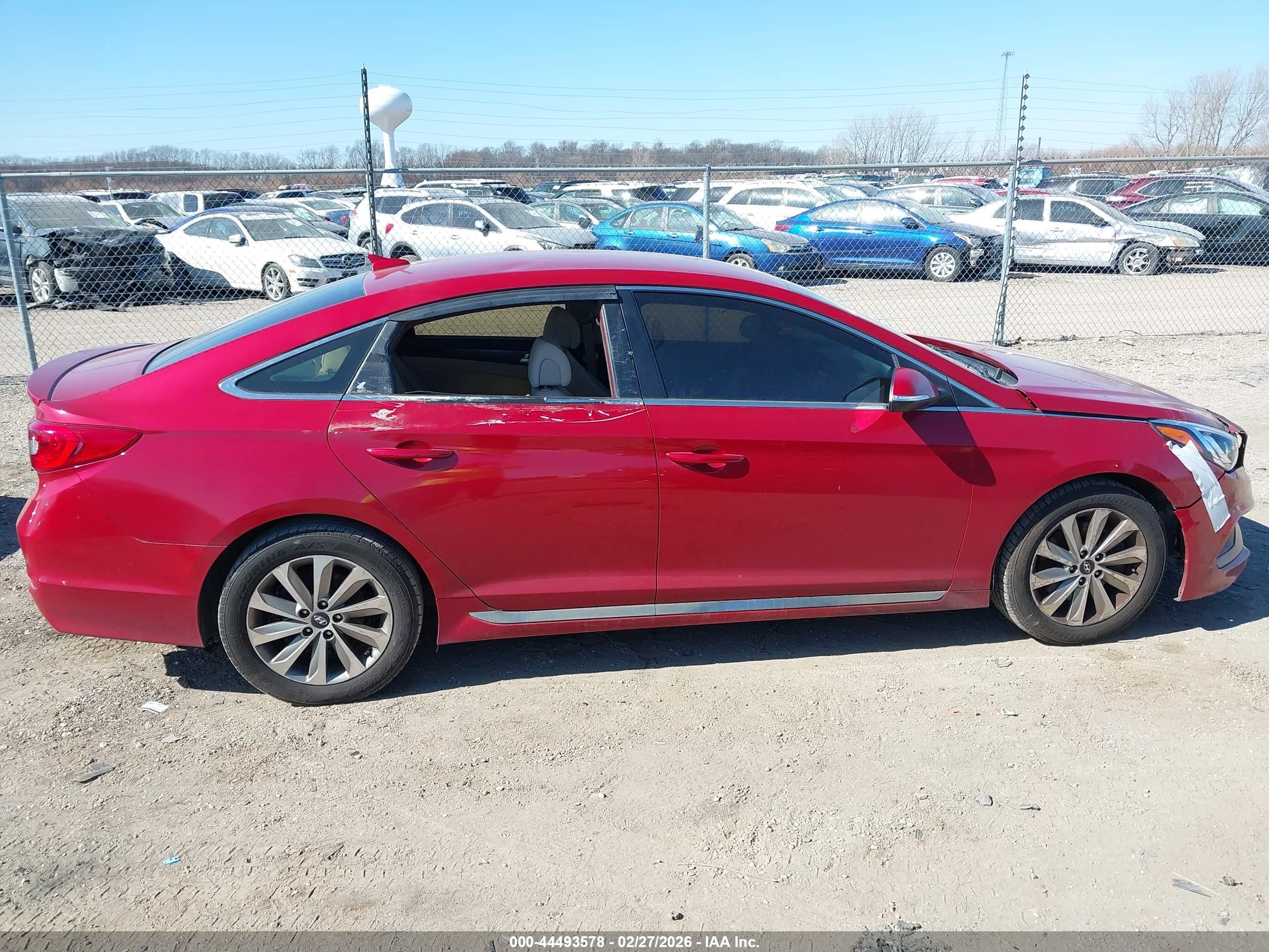 2017 Hyundai Sonata Sport Red vin: 5NPE34AF8HH442501