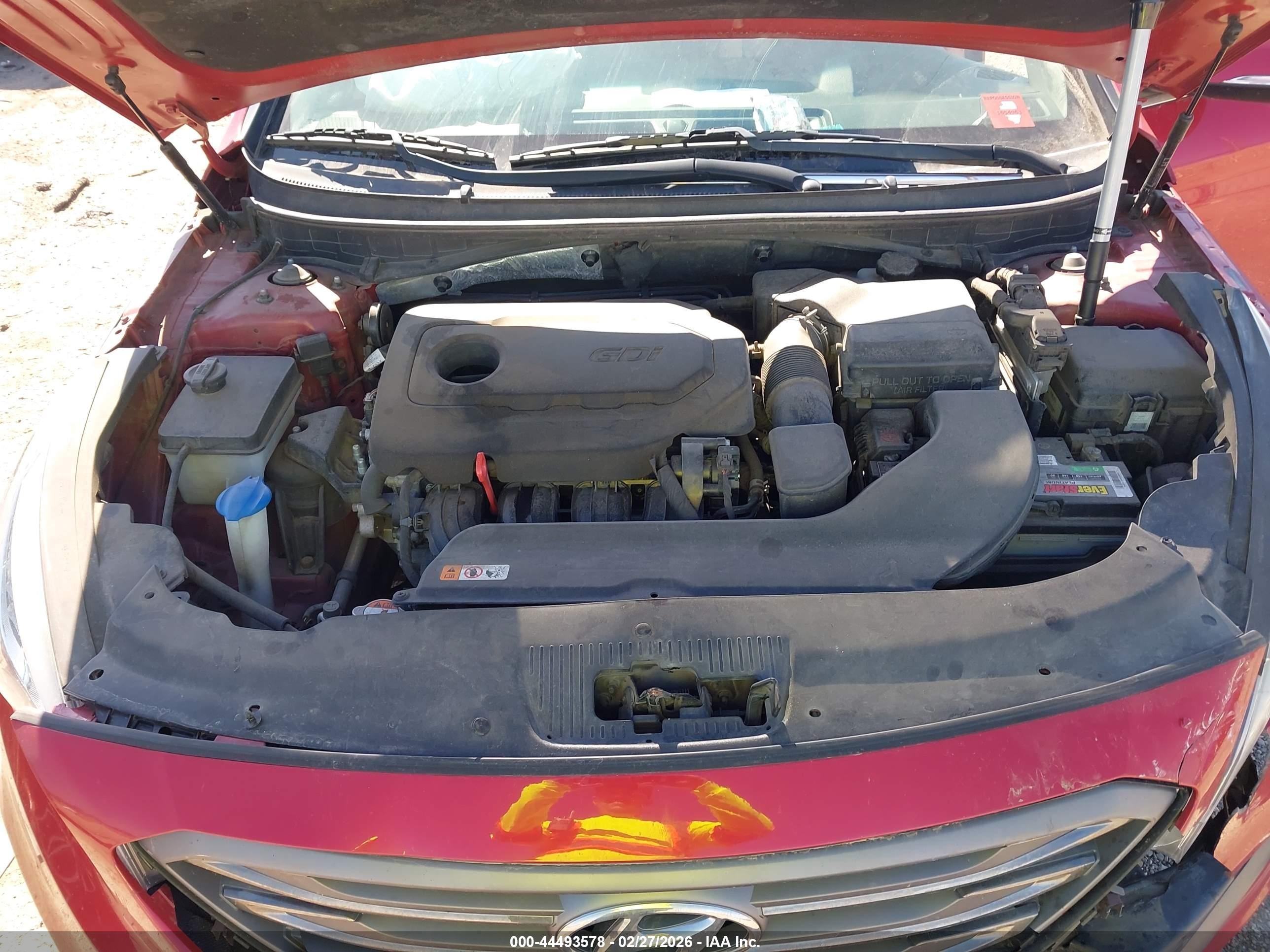 2017 Hyundai Sonata Sport Red vin: 5NPE34AF8HH442501