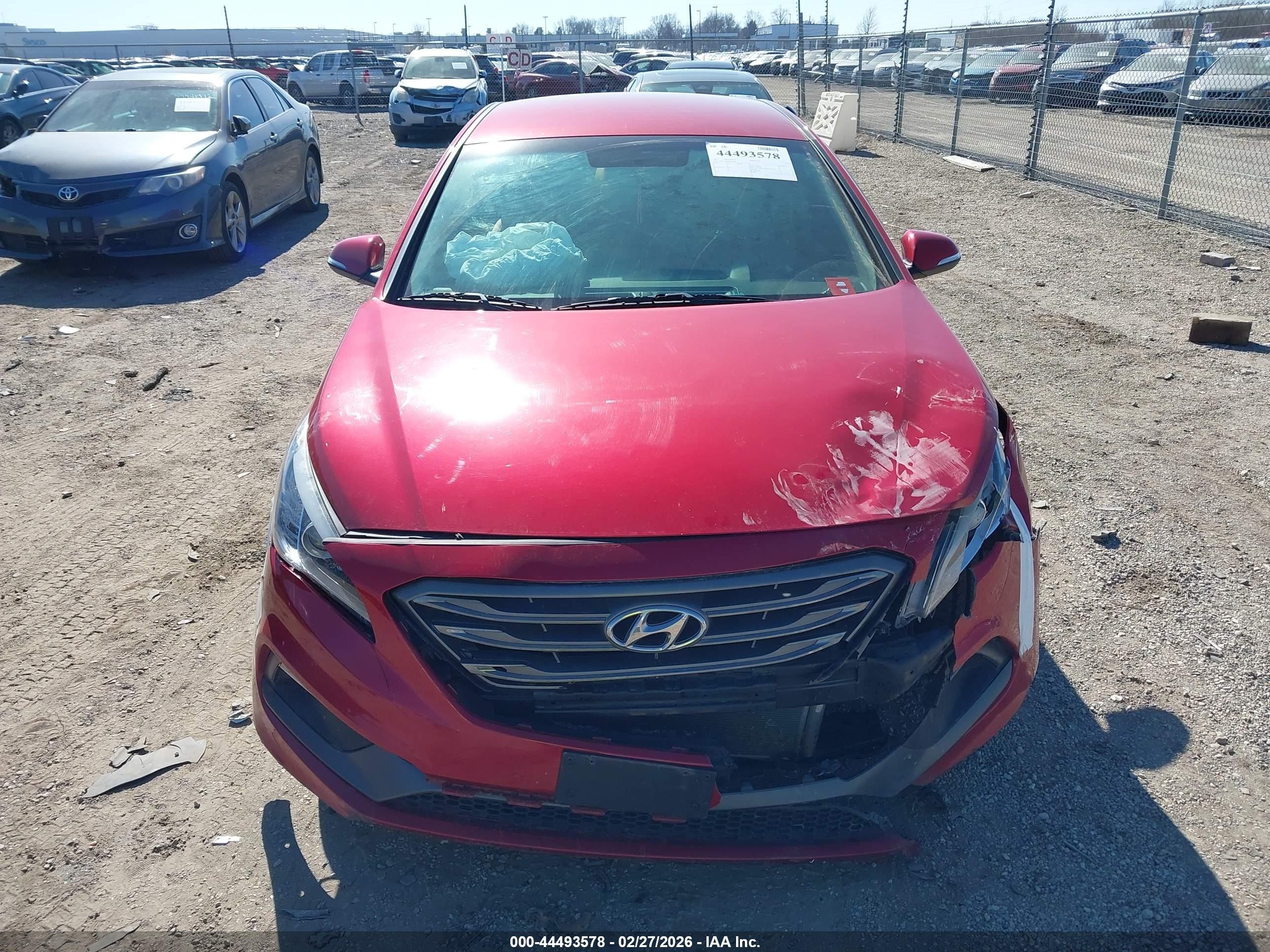 2017 Hyundai Sonata Sport Red vin: 5NPE34AF8HH442501