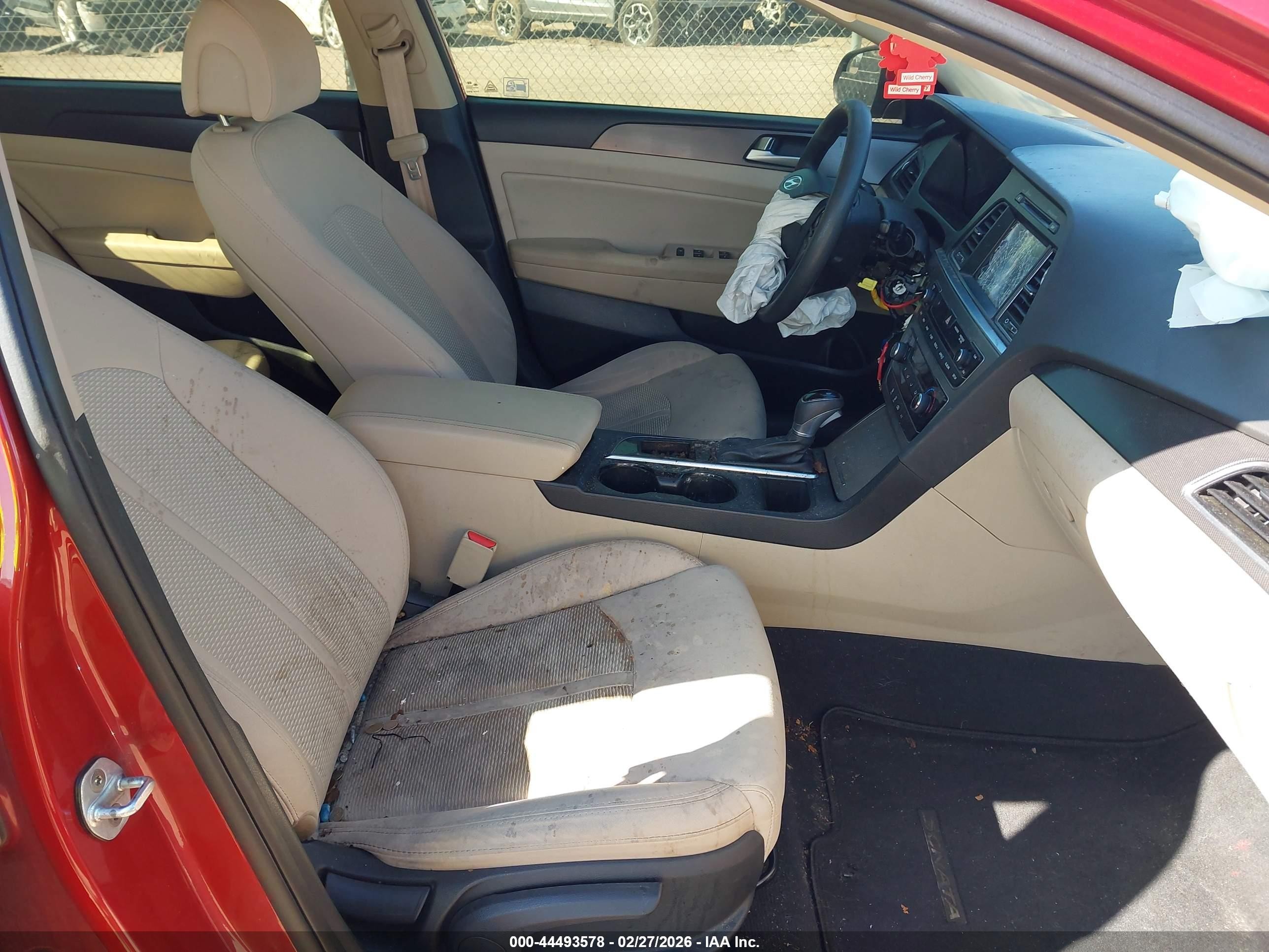 2017 Hyundai Sonata Sport Red vin: 5NPE34AF8HH442501