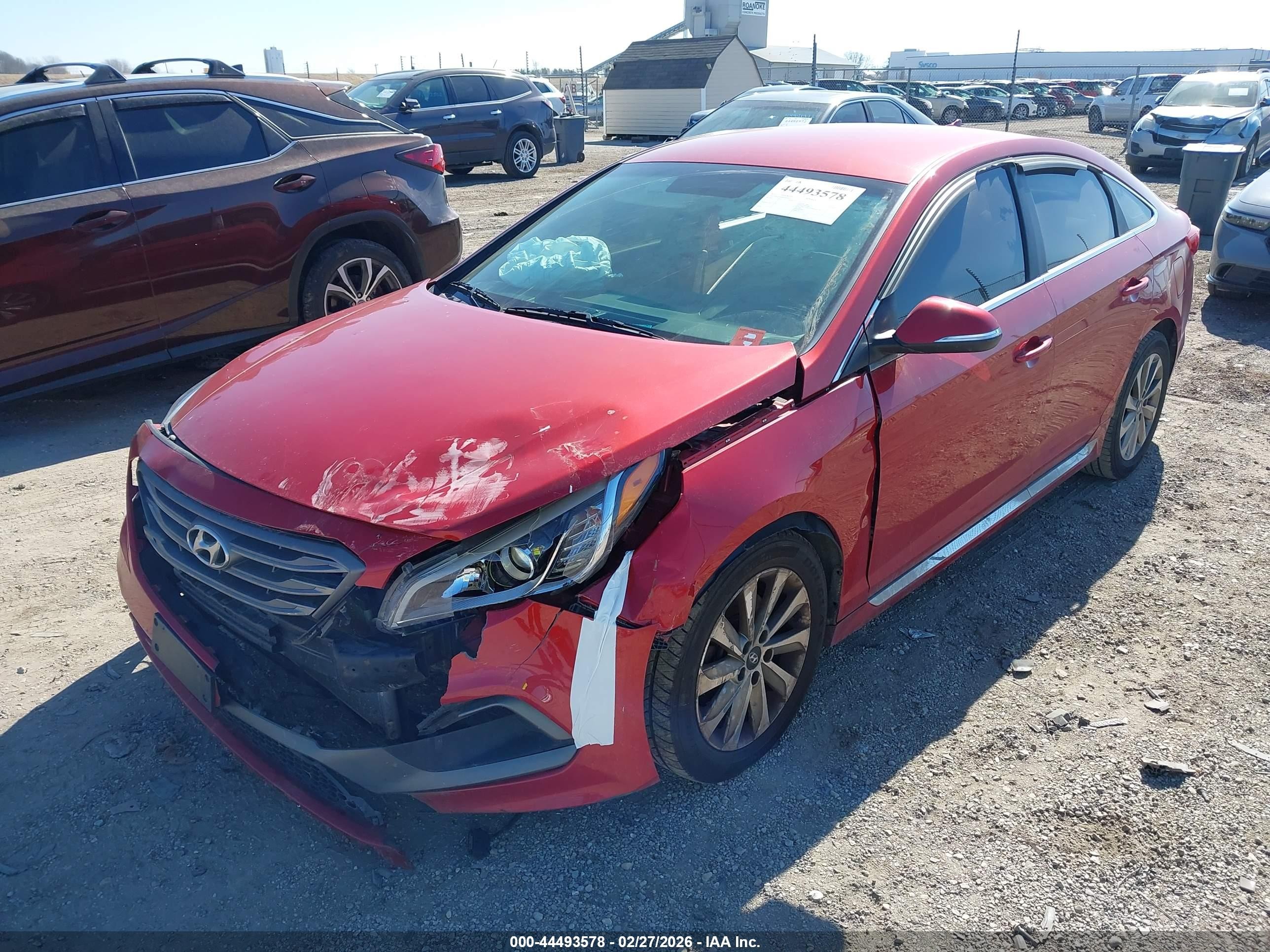 2017 Hyundai Sonata Sport Red vin: 5NPE34AF8HH442501
