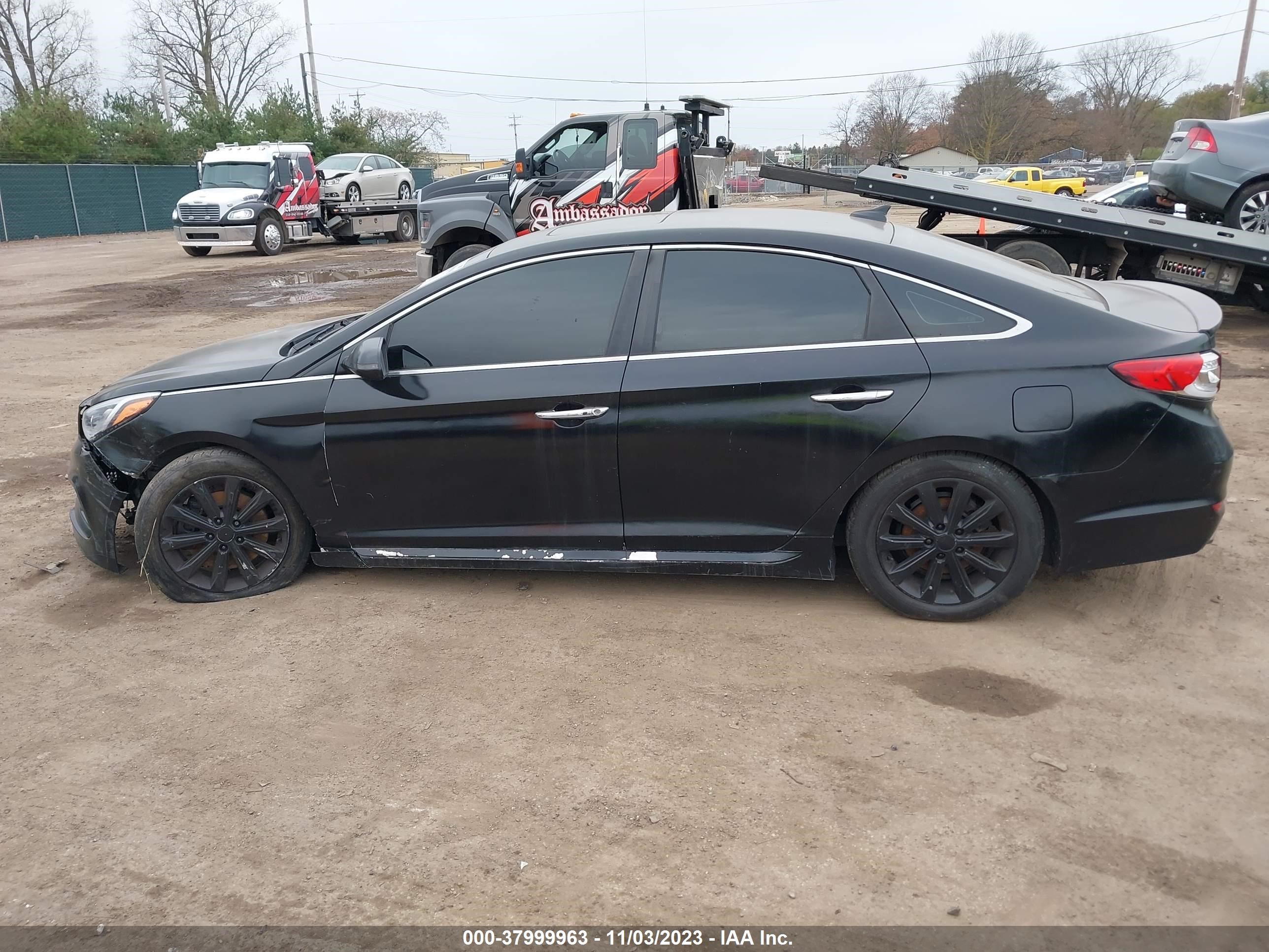2017 Hyundai Sonata Limited Black vin: 5NPE34AF8HH472372