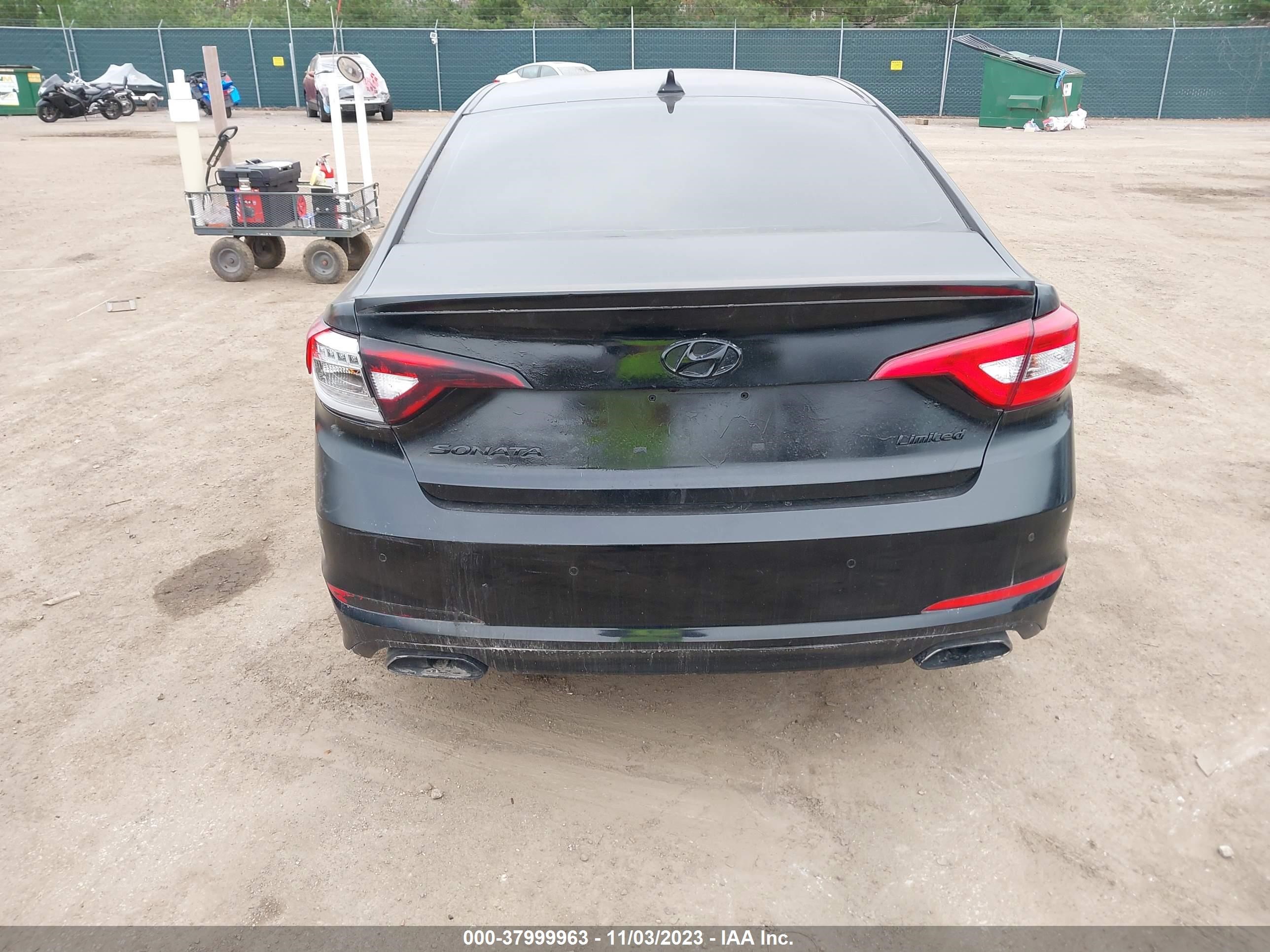 2017 Hyundai Sonata Limited Black vin: 5NPE34AF8HH472372