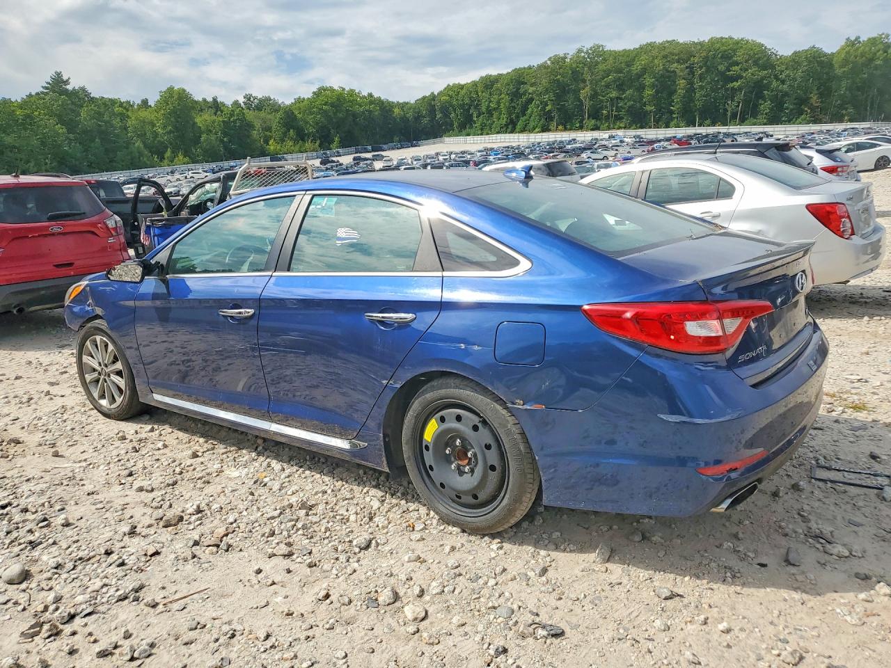 2017 Hyundai Sonata Limited Blue vin: 5NPE34AF8HH511347