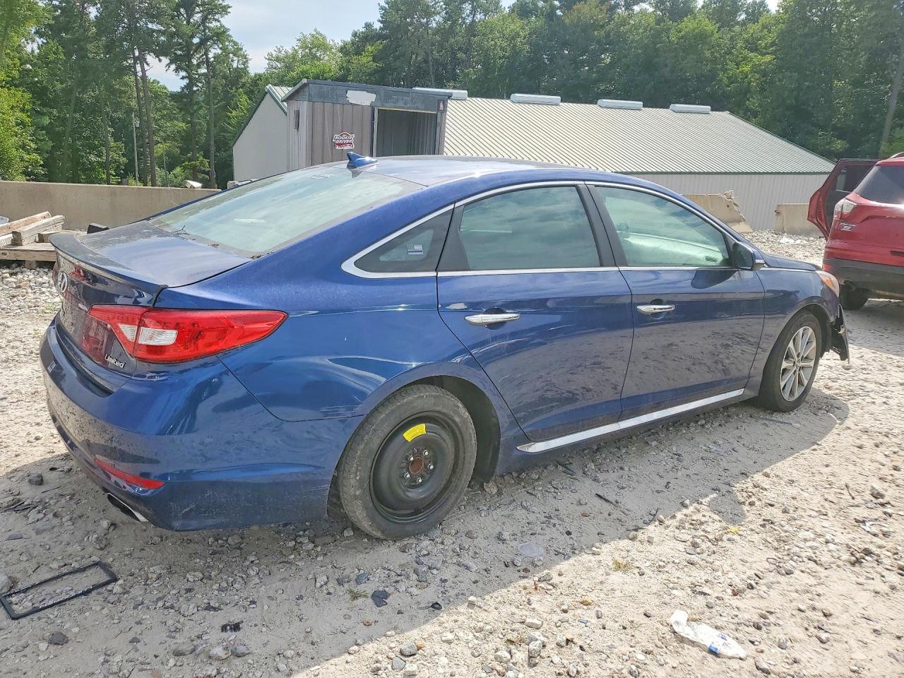 2017 Hyundai Sonata Limited Blue vin: 5NPE34AF8HH511347