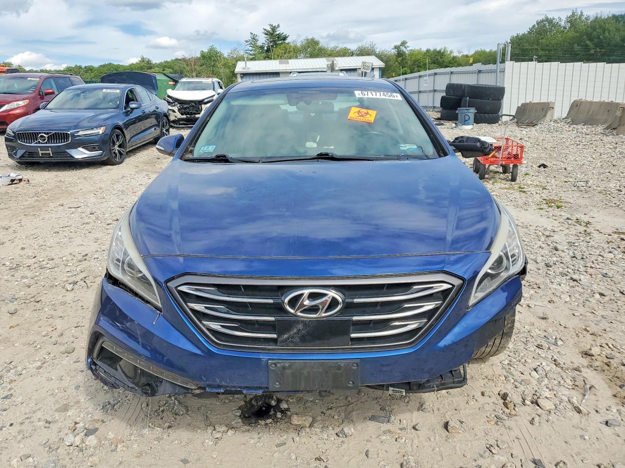 2017 Hyundai Sonata Limited Blue vin: 5NPE34AF8HH511347