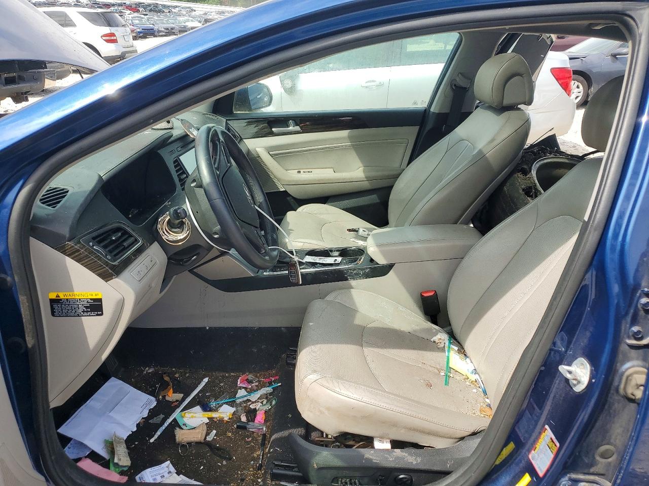 2017 Hyundai Sonata Limited Blue vin: 5NPE34AF8HH511347