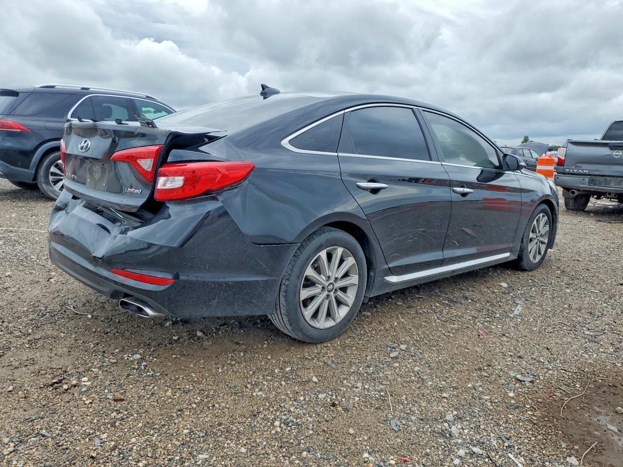 2017 Hyundai Sonata Limited Black vin: 5NPE34AF8HH590745