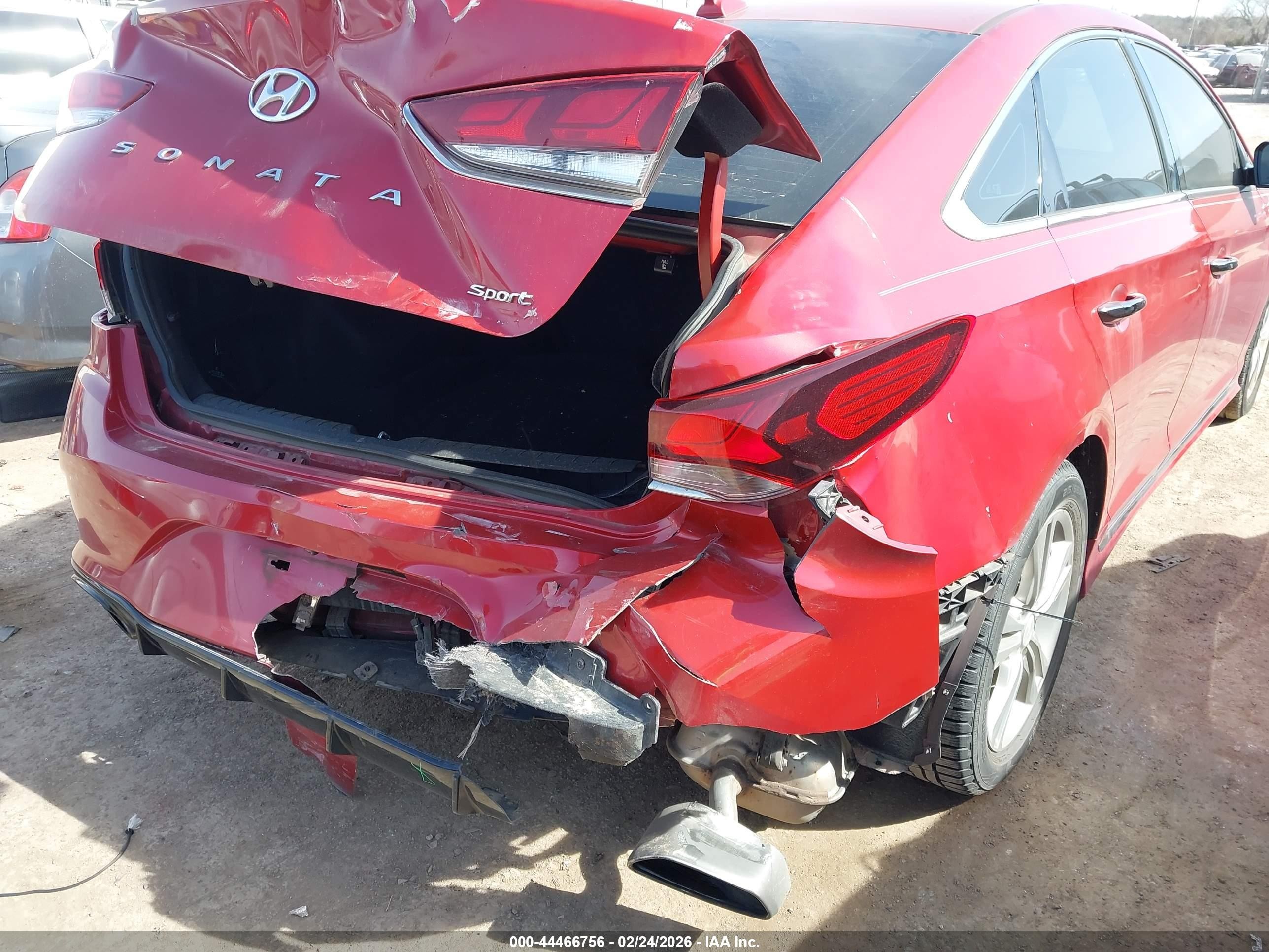 2018 Hyundai Sonata Sport Red vin: 5NPE34AF8JH601975