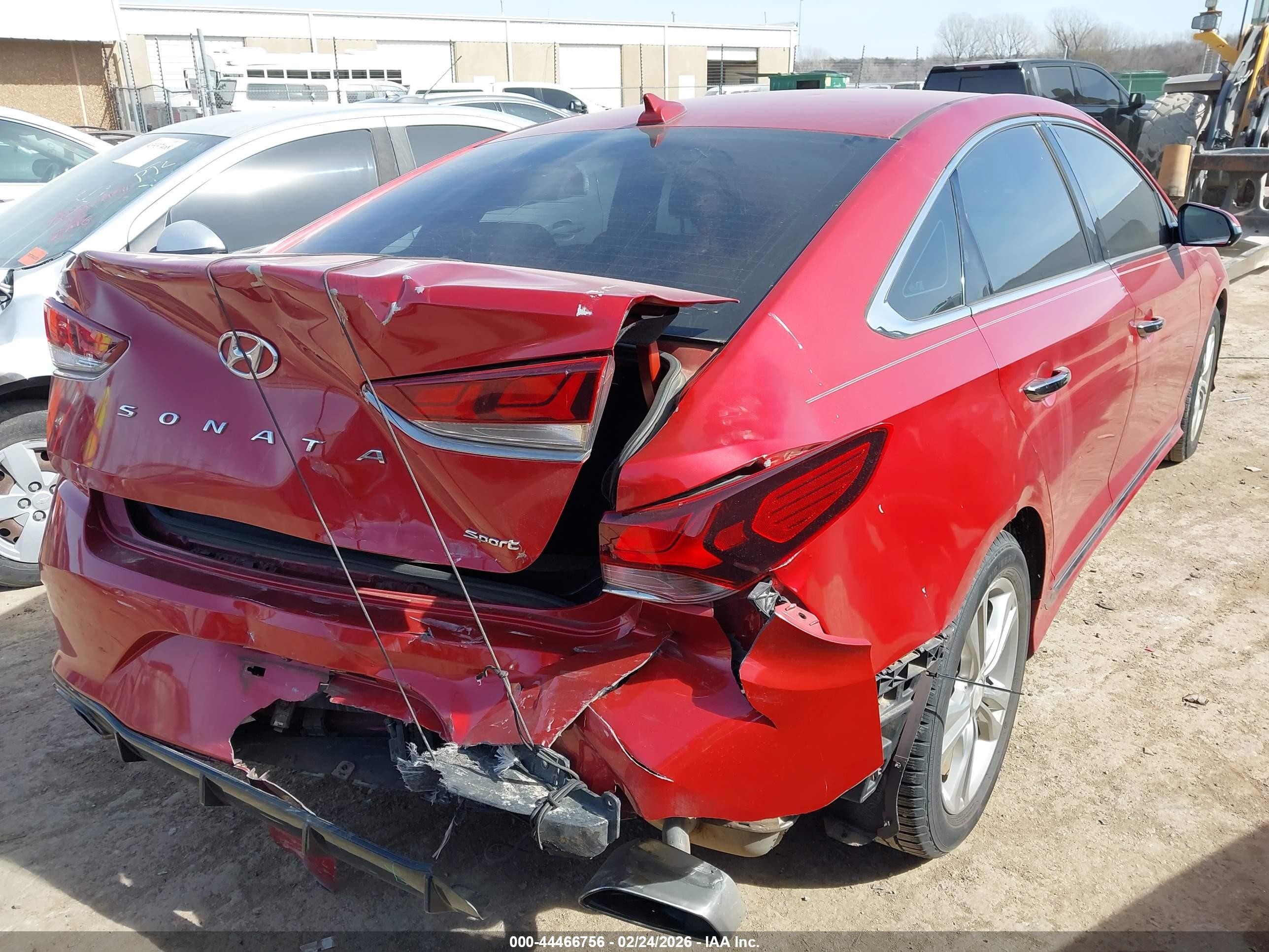 2018 Hyundai Sonata Sport Red vin: 5NPE34AF8JH601975