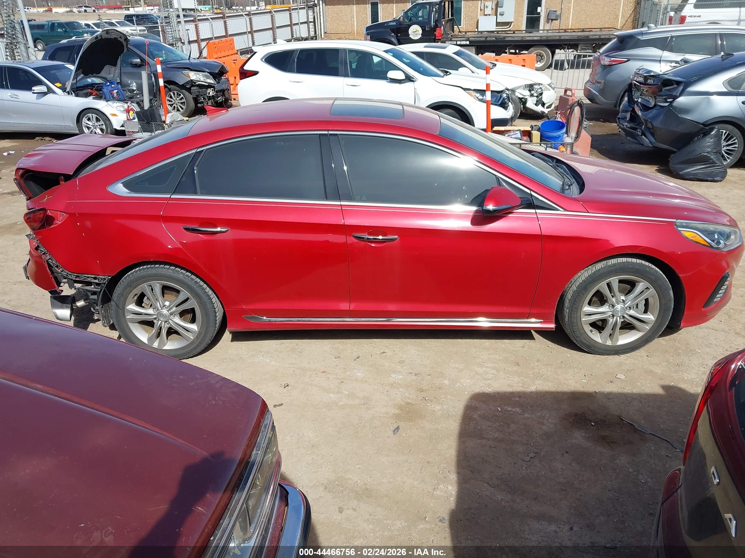 2018 Hyundai Sonata Sport Red vin: 5NPE34AF8JH601975