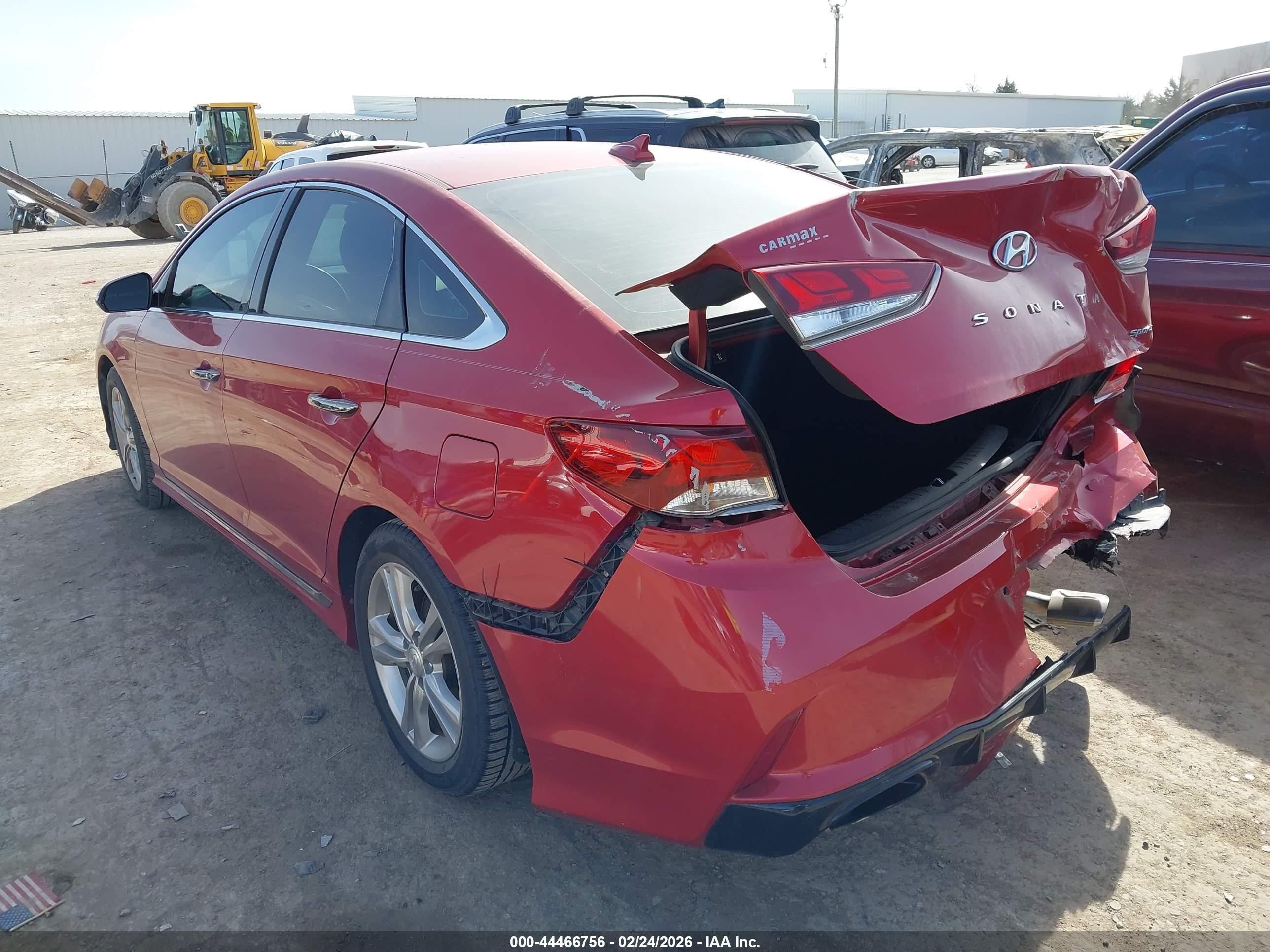 2018 Hyundai Sonata Sport Red vin: 5NPE34AF8JH601975