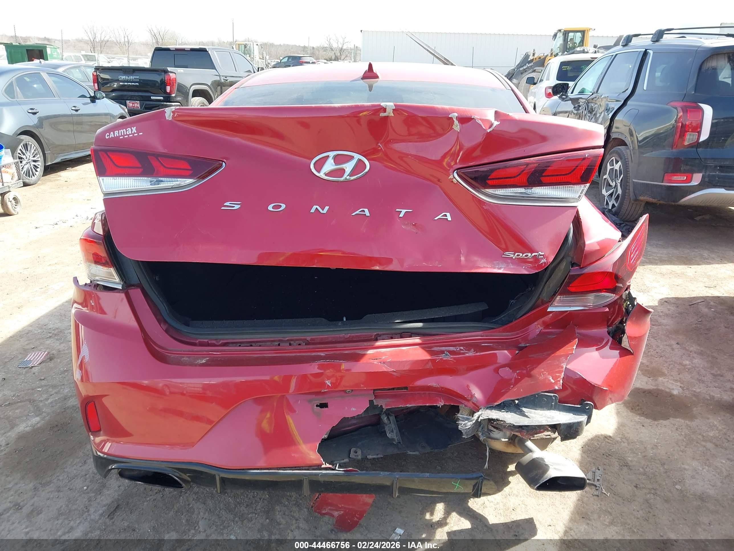 2018 Hyundai Sonata Sport Red vin: 5NPE34AF8JH601975