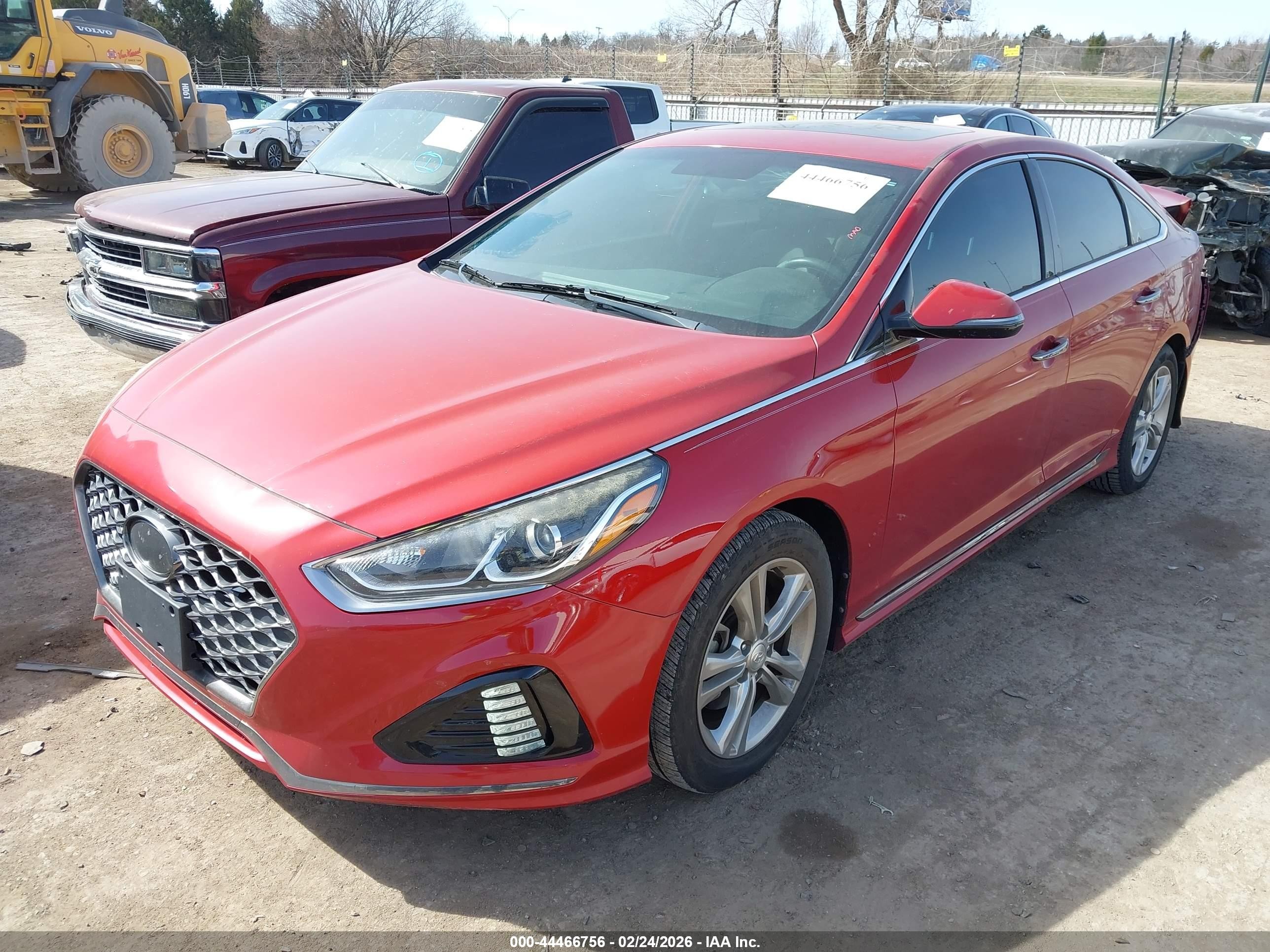 2018 Hyundai Sonata Sport Red vin: 5NPE34AF8JH601975