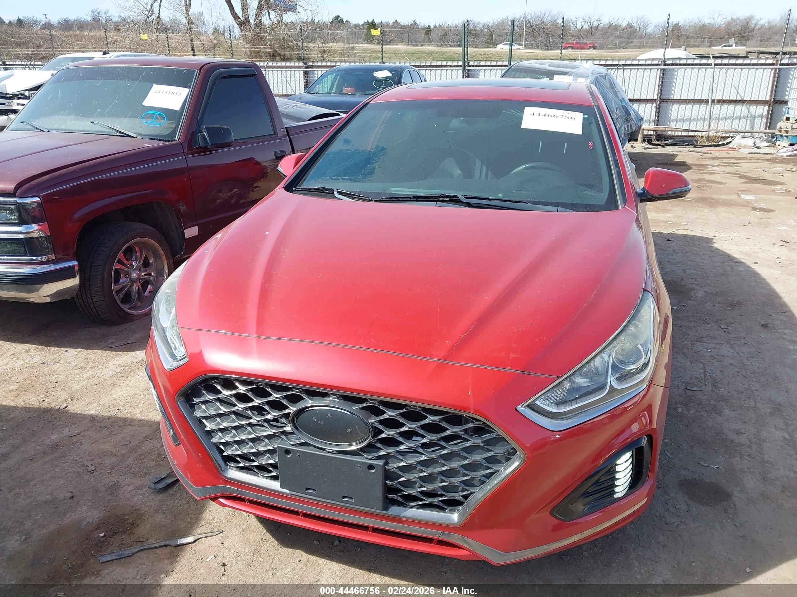 2018 Hyundai Sonata Sport Red vin: 5NPE34AF8JH601975