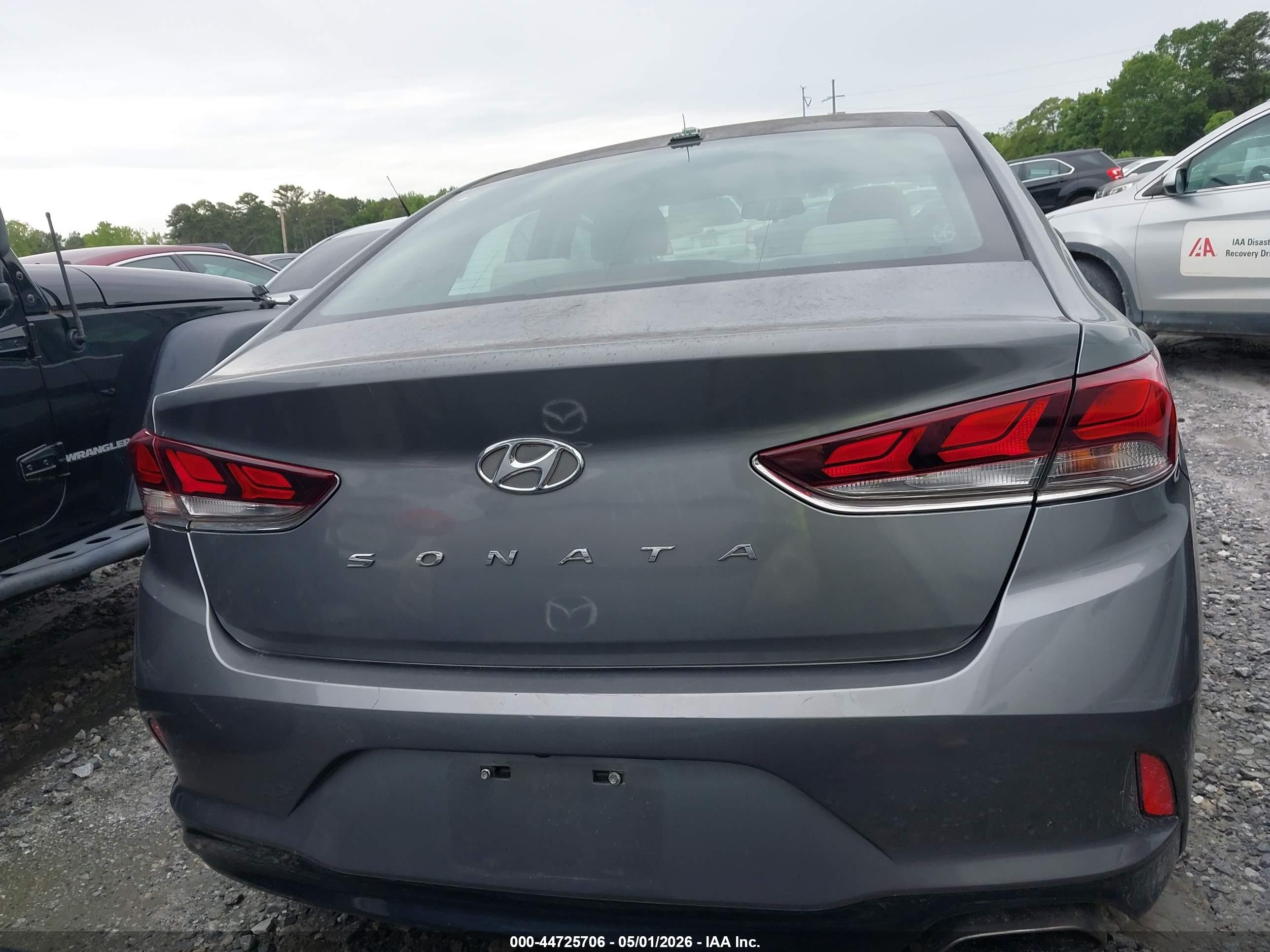 2018 Hyundai Sonata Sel Серый vin: 5NPE34AF8JH636970