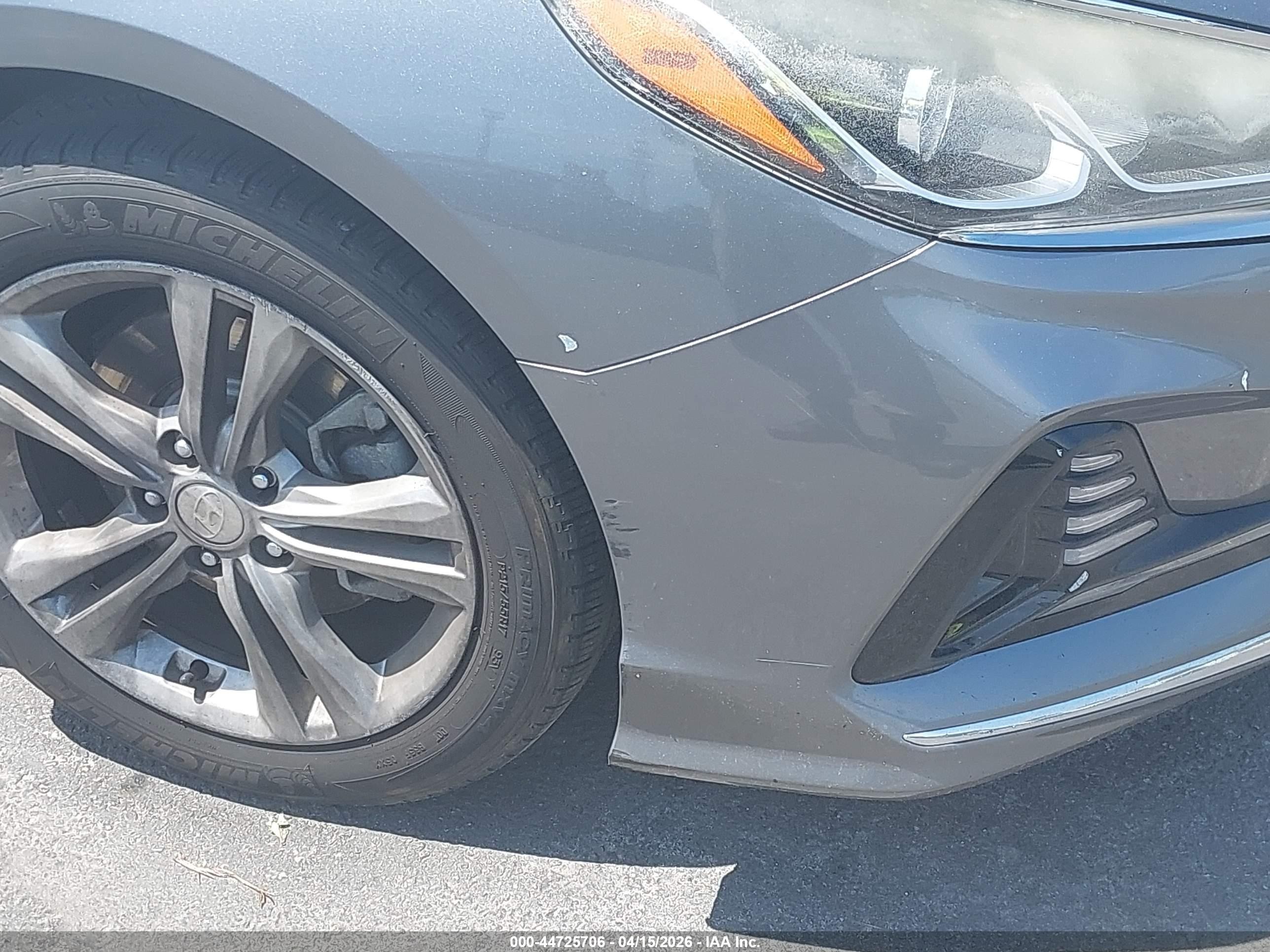 2018 Hyundai Sonata Sel Серый vin: 5NPE34AF8JH636970