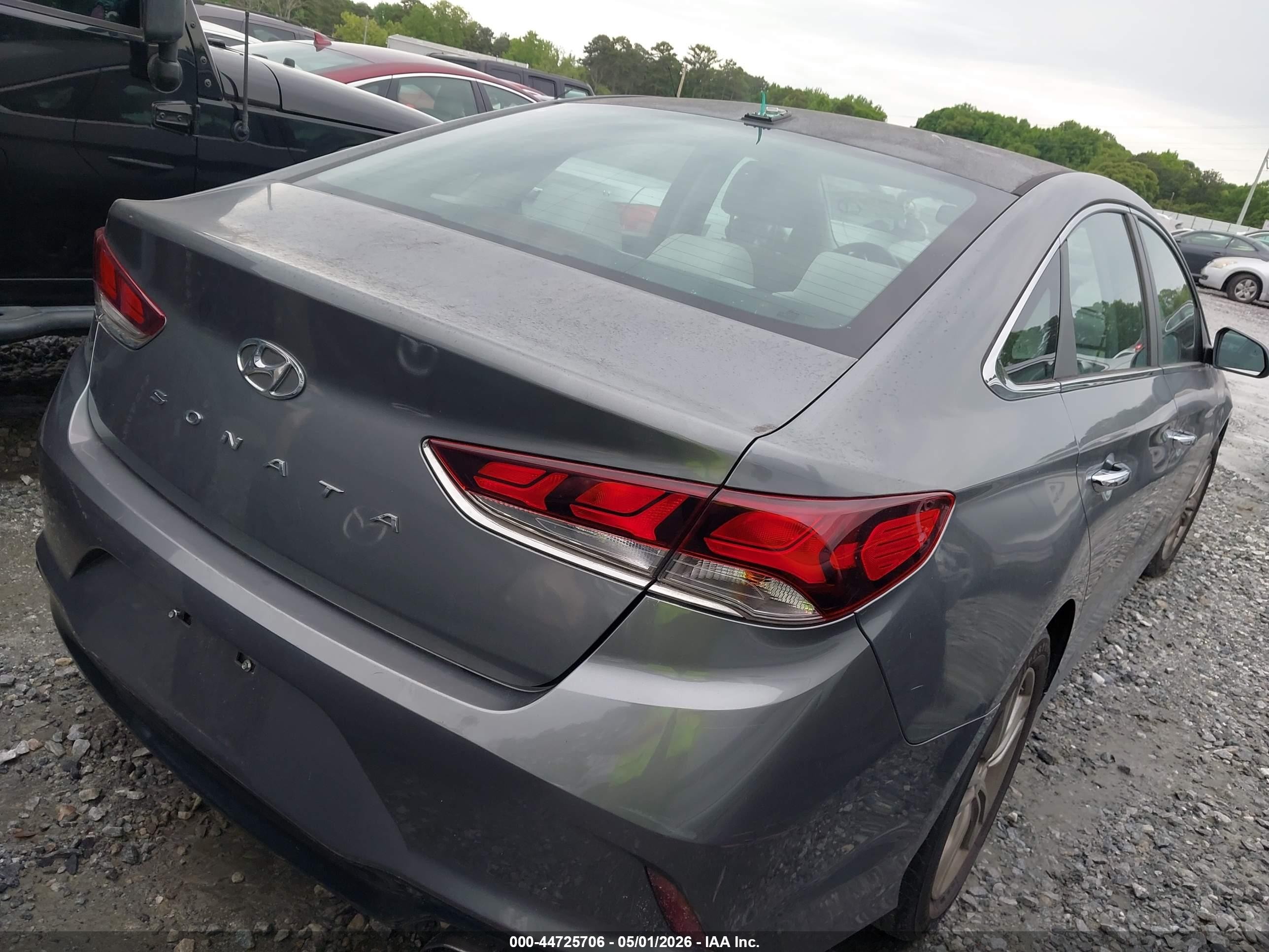 2018 Hyundai Sonata Sel Серый vin: 5NPE34AF8JH636970