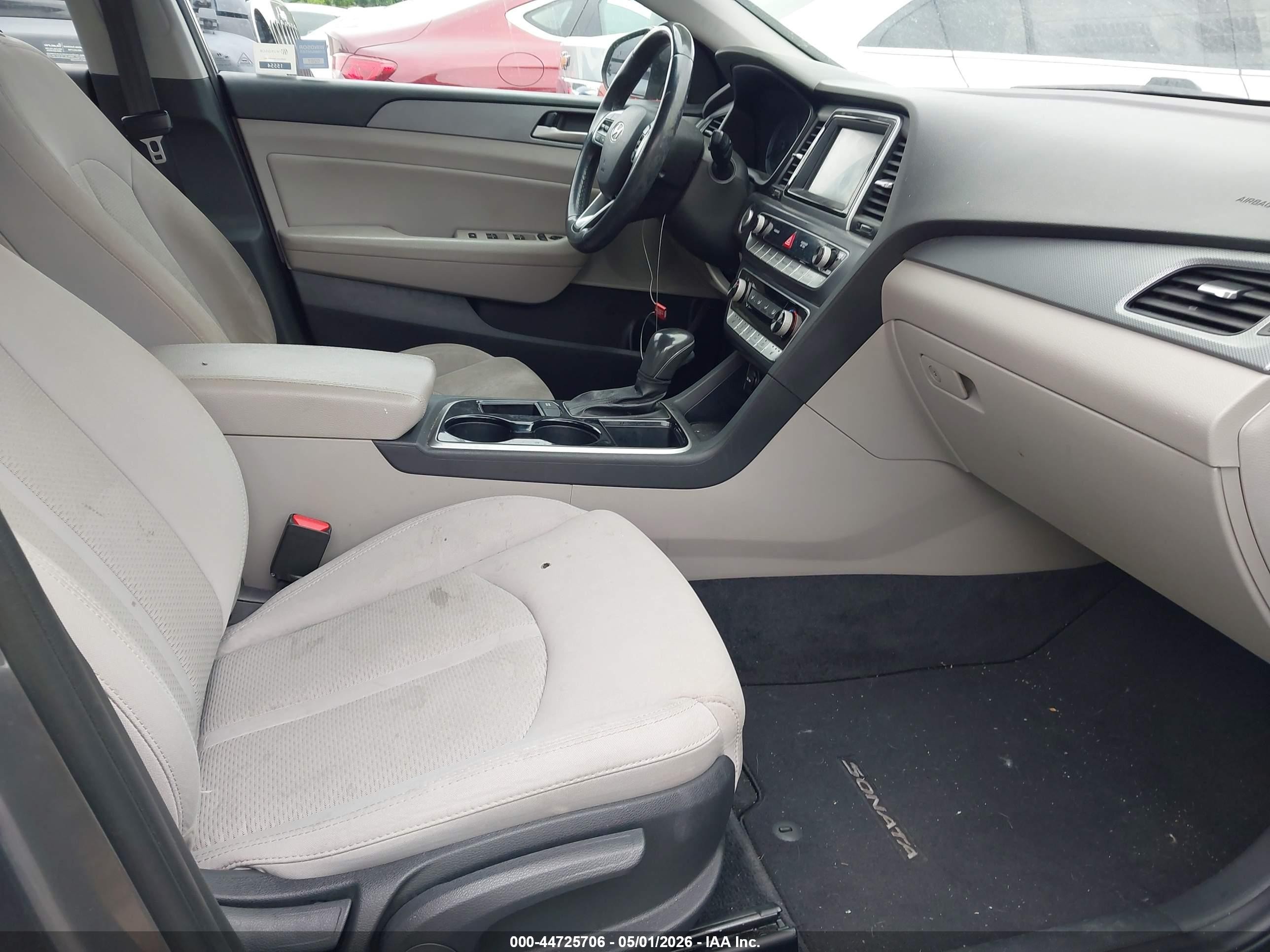 2018 Hyundai Sonata Sel Серый vin: 5NPE34AF8JH636970