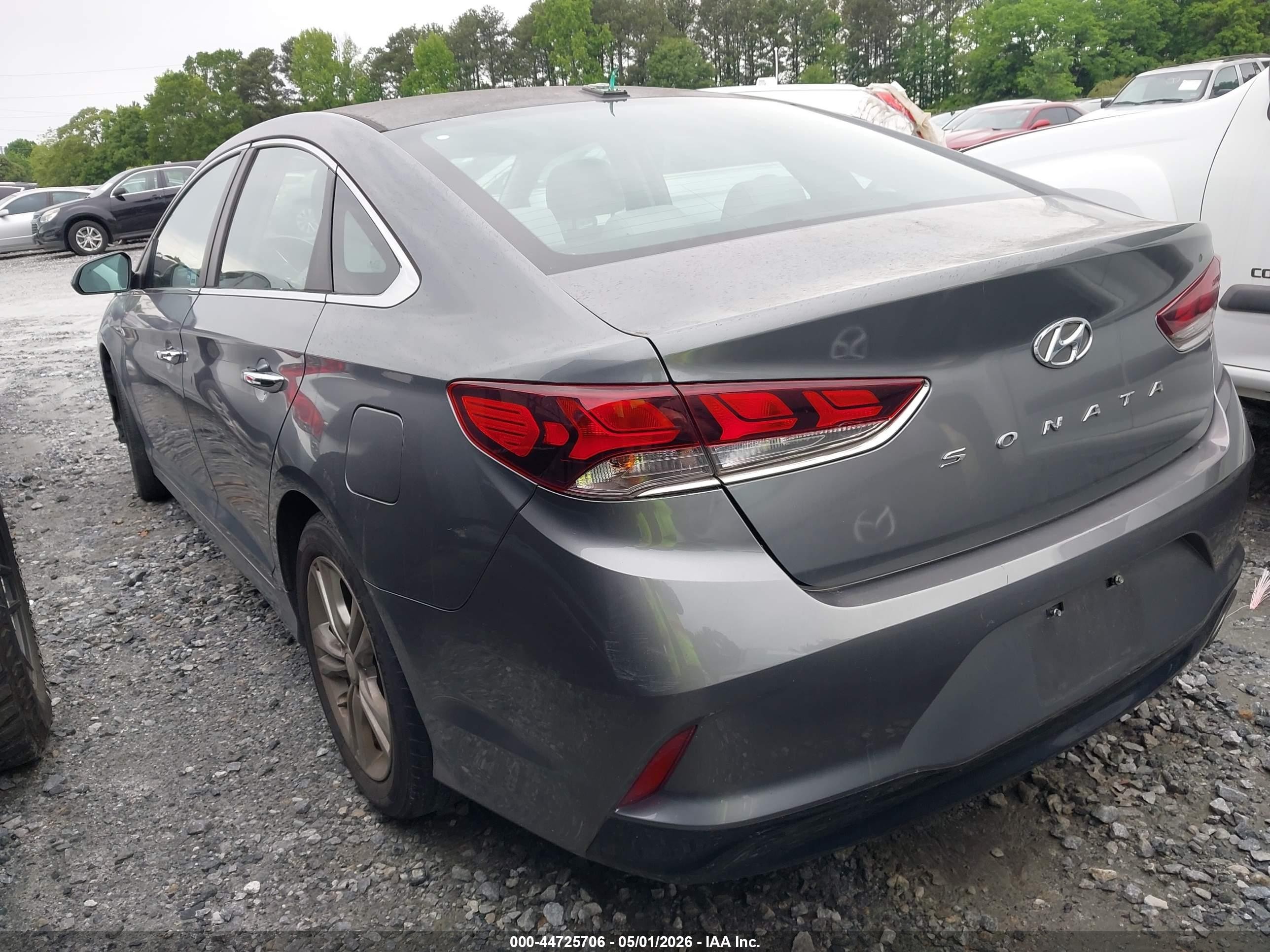 2018 Hyundai Sonata Sel Серый vin: 5NPE34AF8JH636970