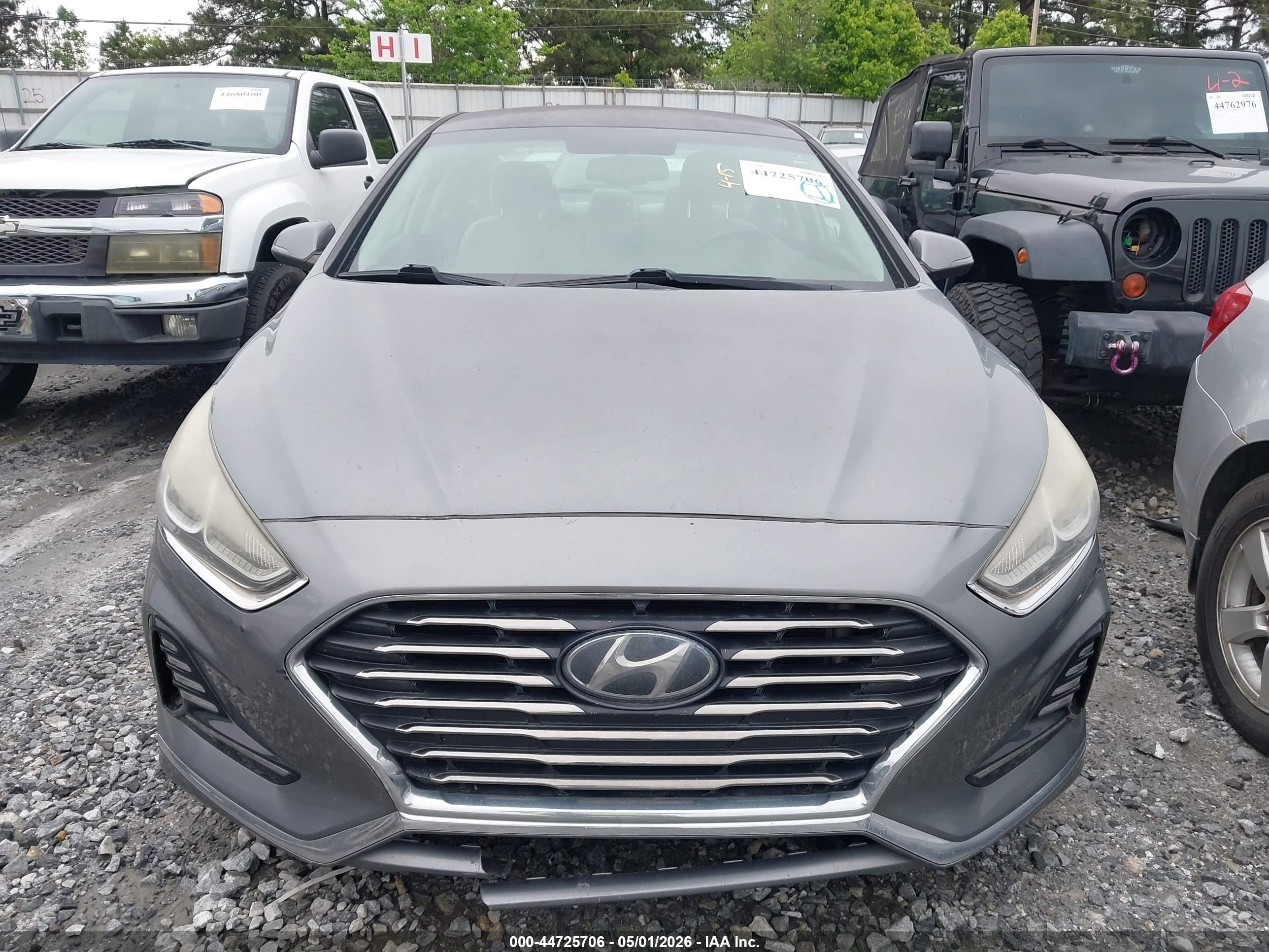 2018 Hyundai Sonata Sel Серый vin: 5NPE34AF8JH636970