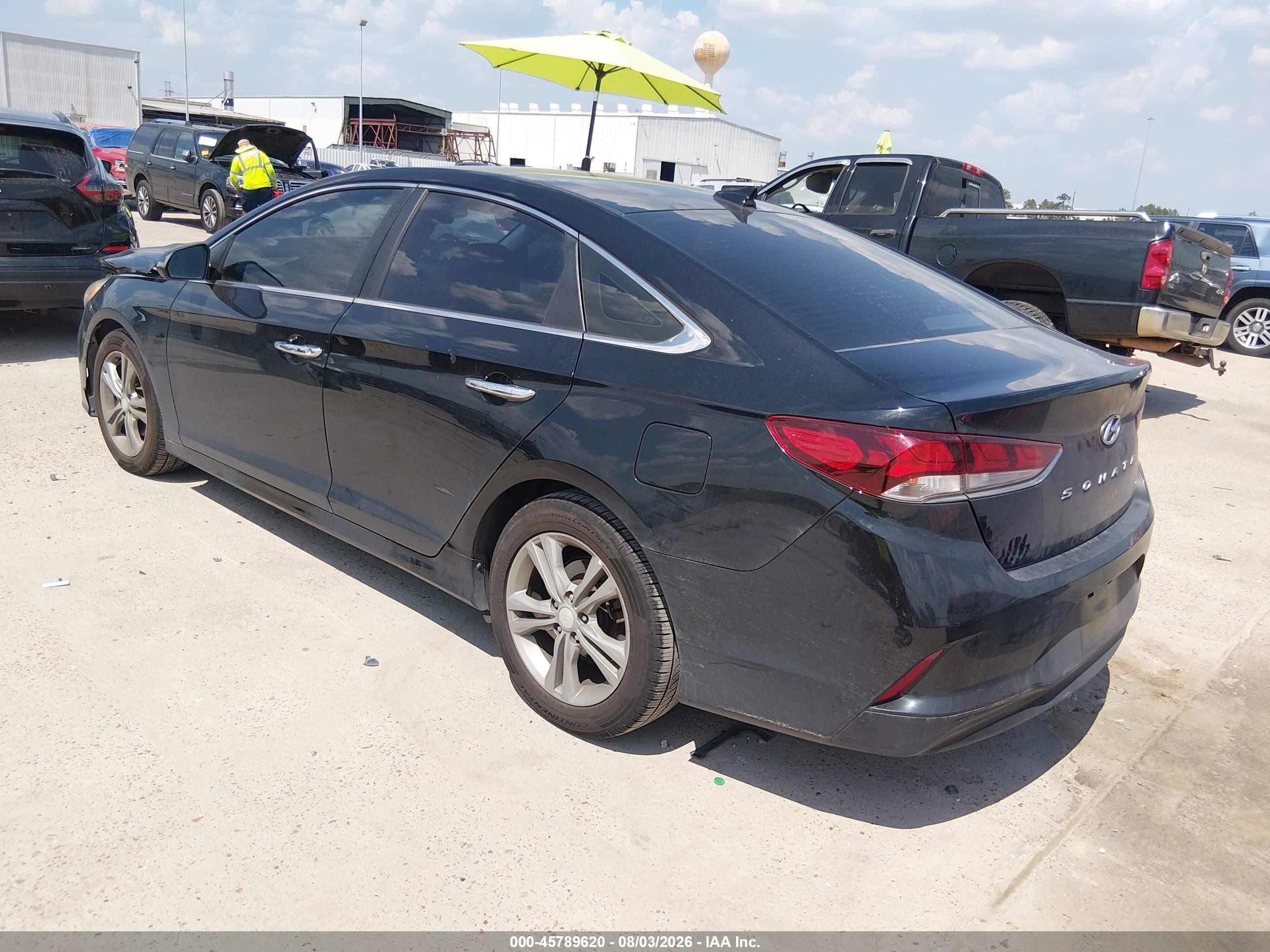 2018 Hyundai Sonata Sel Black vin: 5NPE34AF8JH642977