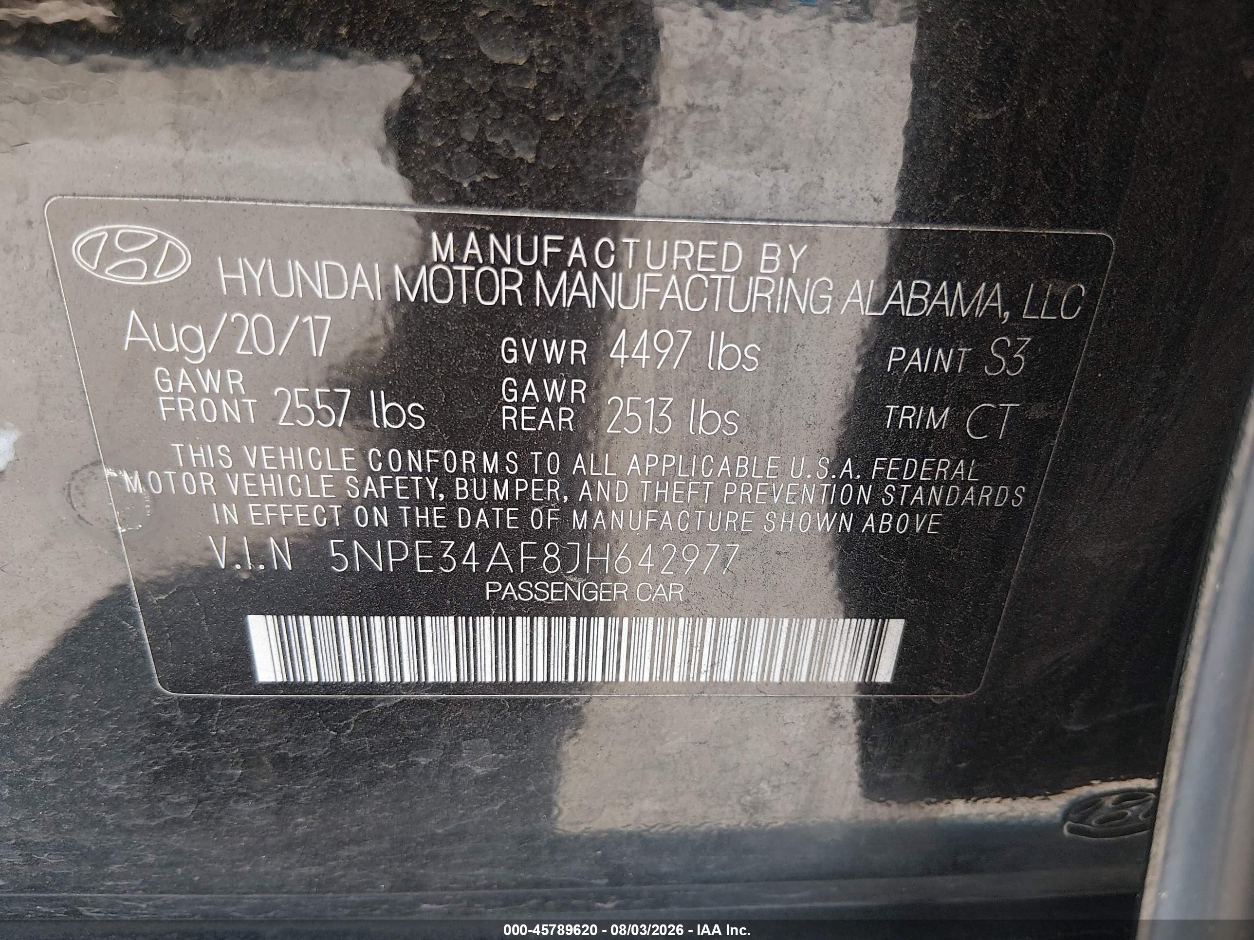 2018 Hyundai Sonata Sel Black vin: 5NPE34AF8JH642977