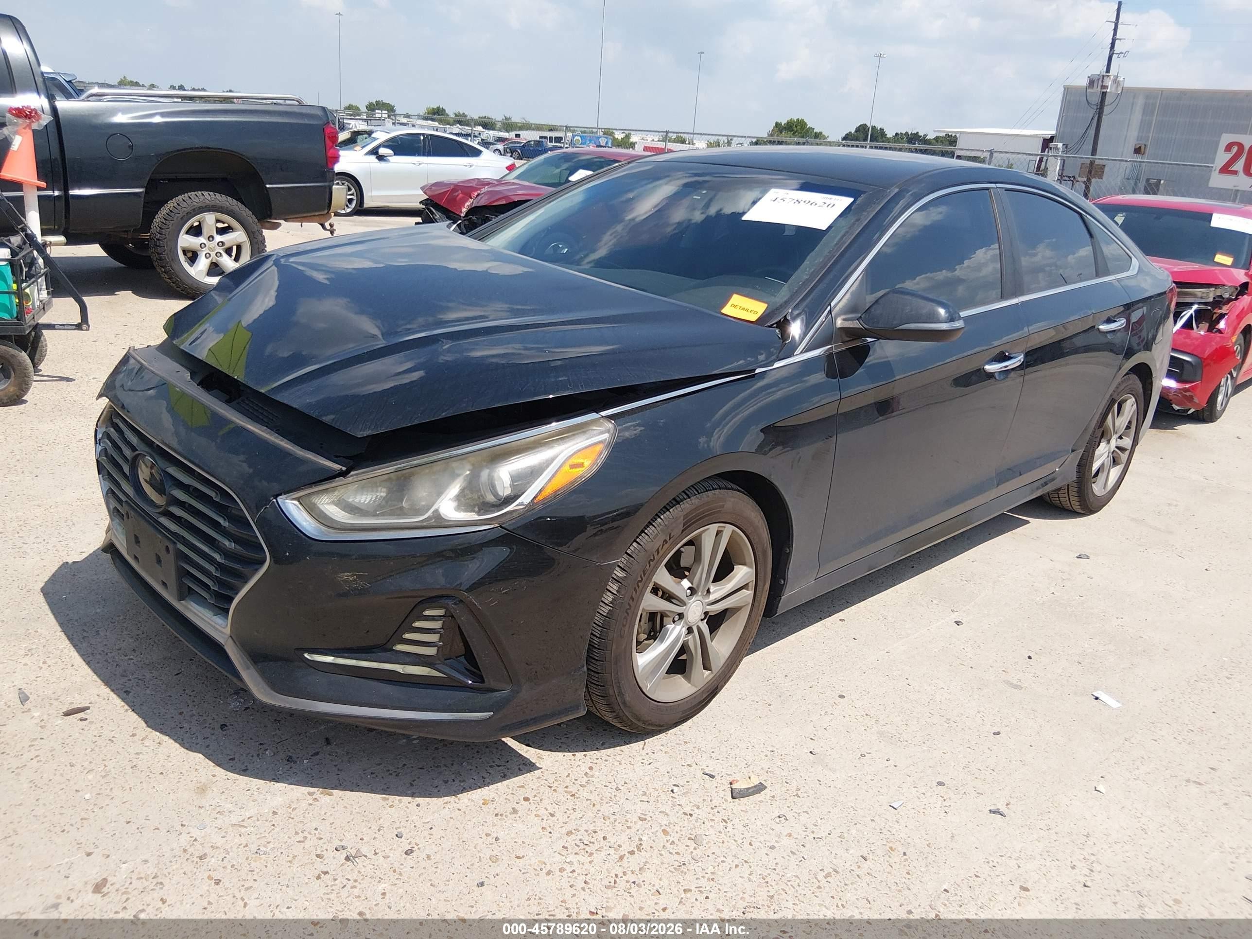 2018 Hyundai Sonata Sel Black vin: 5NPE34AF8JH642977