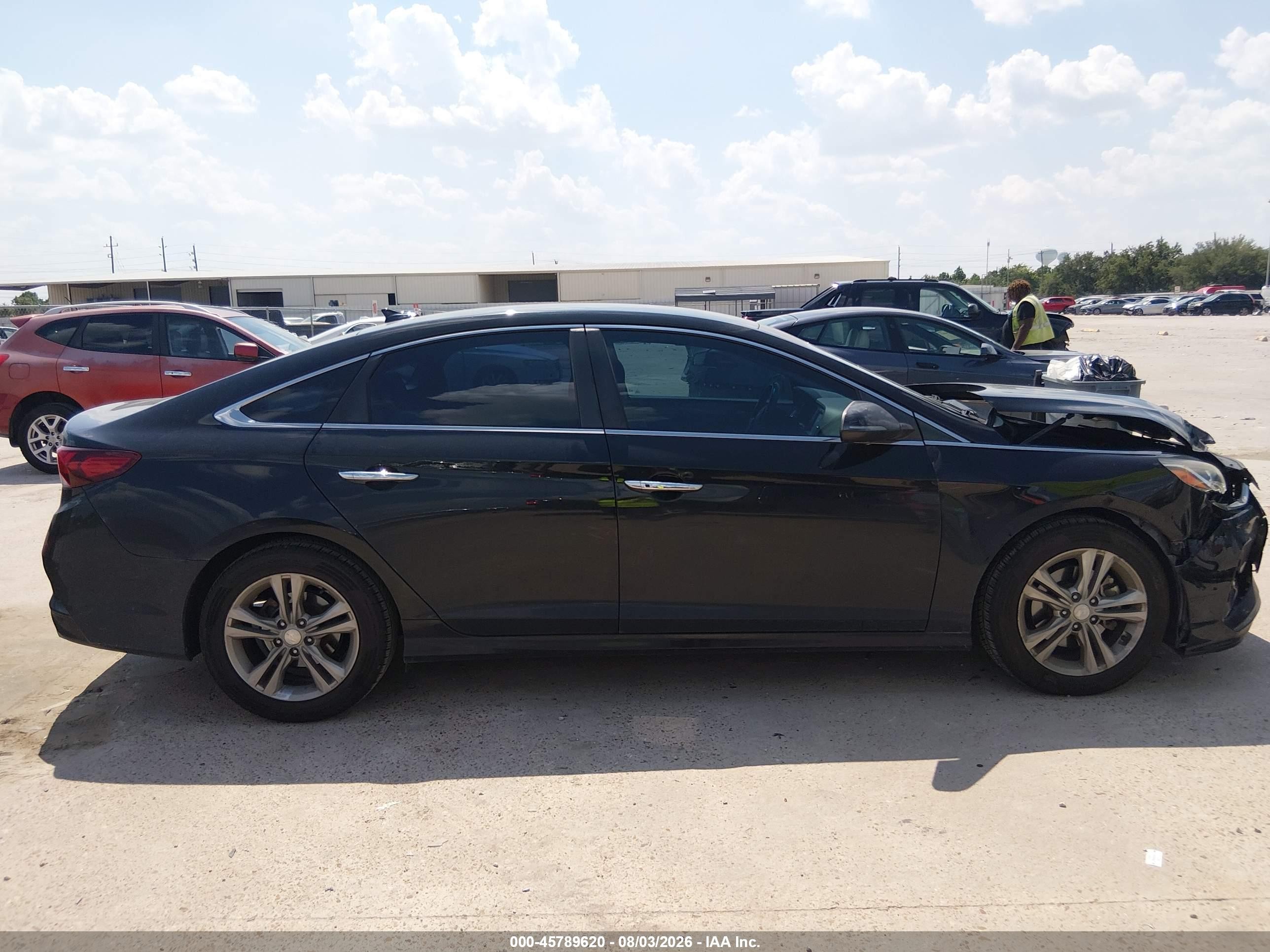 2018 Hyundai Sonata Sel Black vin: 5NPE34AF8JH642977