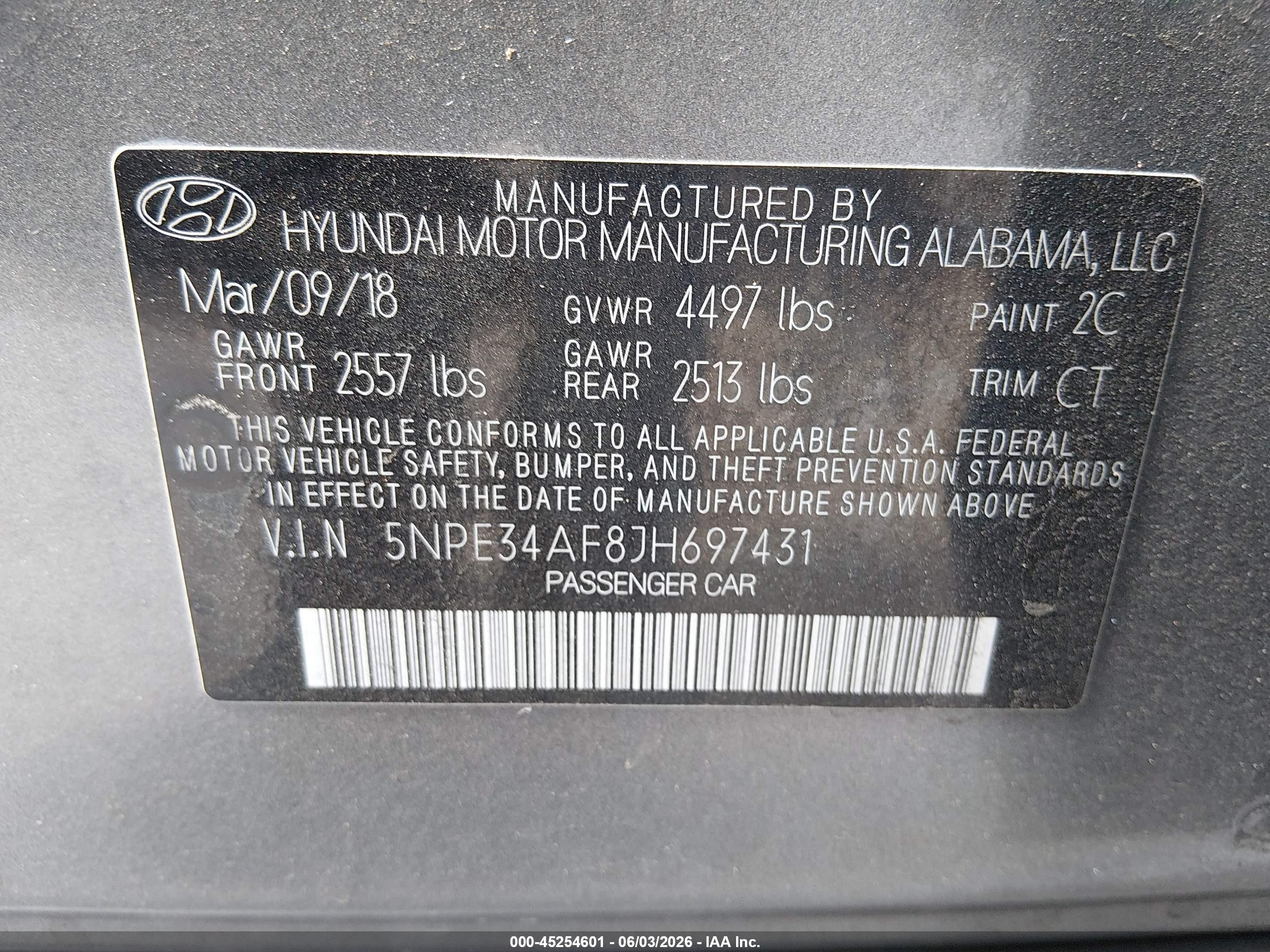 2018 Hyundai Sonata Sport Серый vin: 5NPE34AF8JH697431
