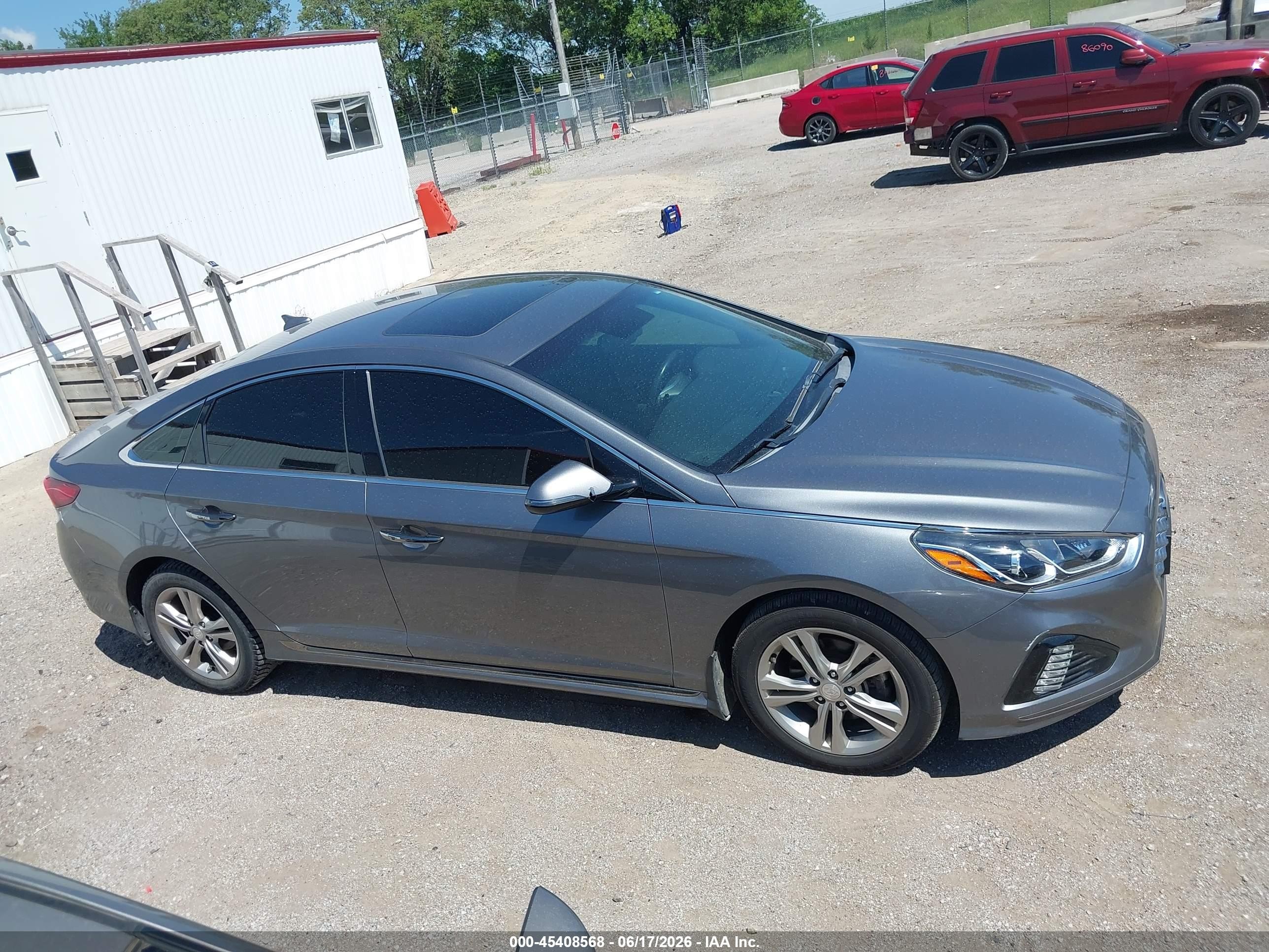 2019 Hyundai Sonata Sport Gray vin: 5NPE34AF8KH780875