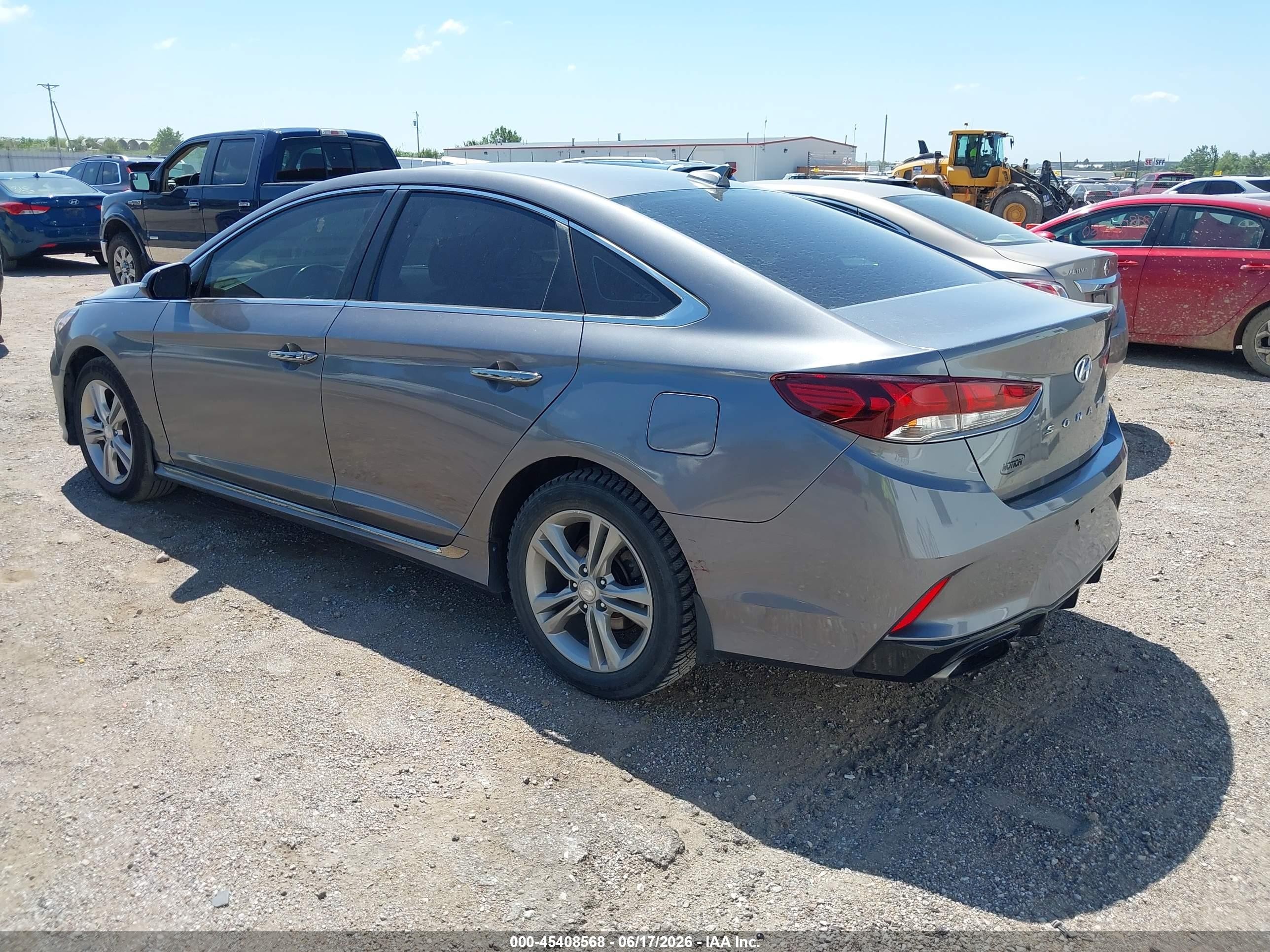 2019 Hyundai Sonata Sport Gray vin: 5NPE34AF8KH780875