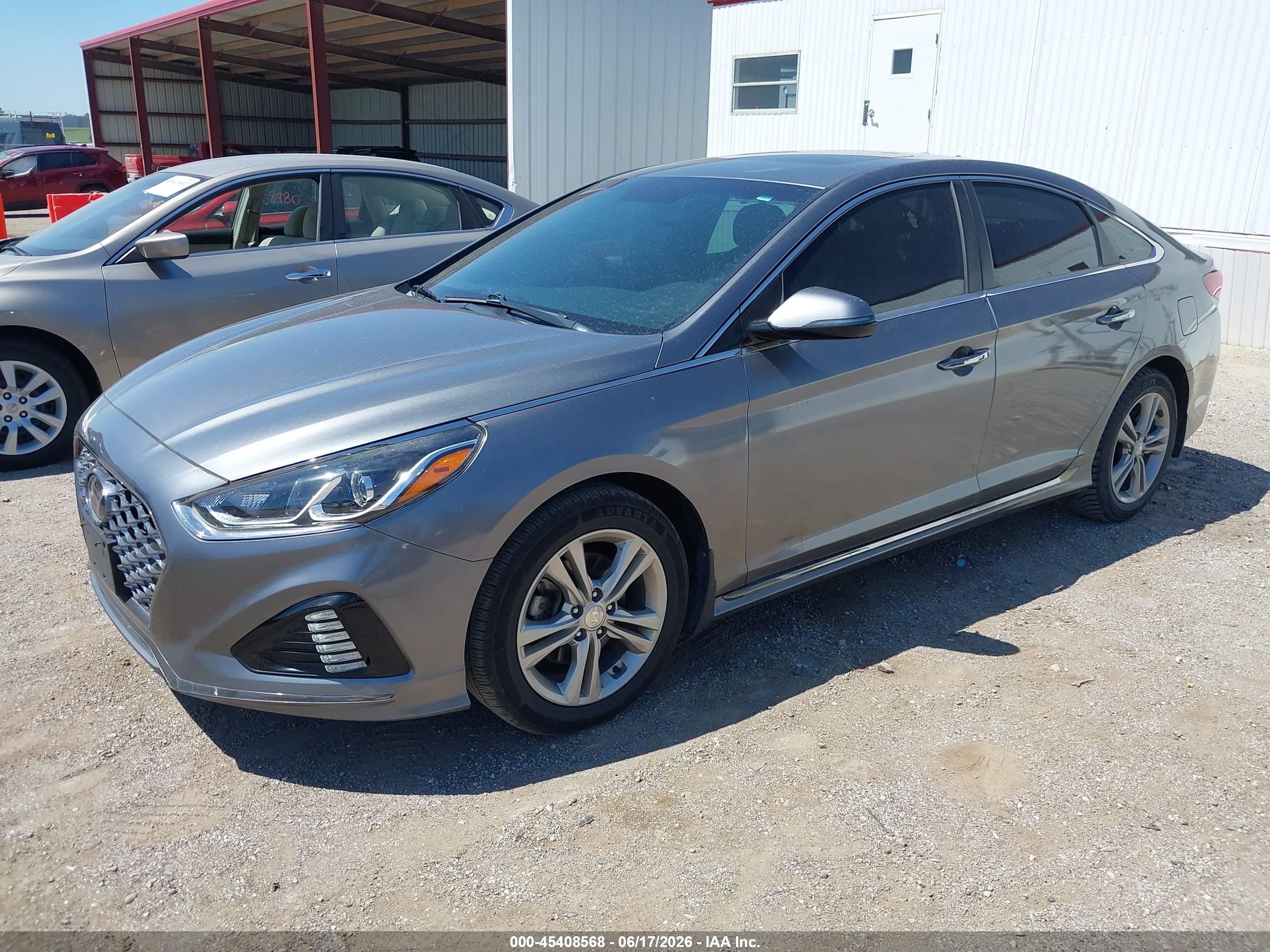 2019 Hyundai Sonata Sport Gray vin: 5NPE34AF8KH780875