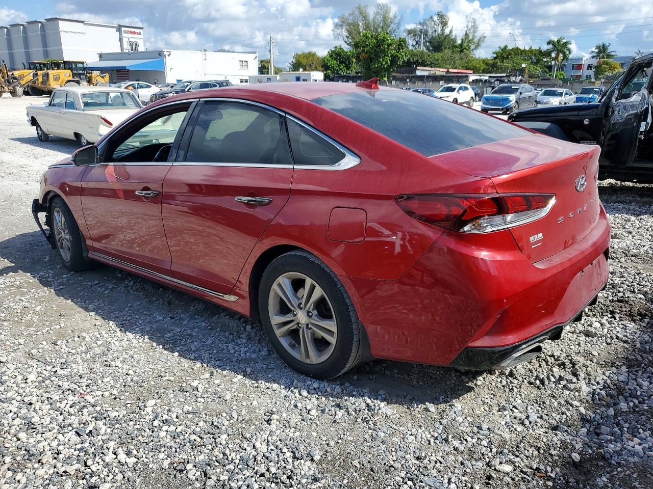2019 Hyundai Sonata Red vin: 5NPE34AF8KH820680