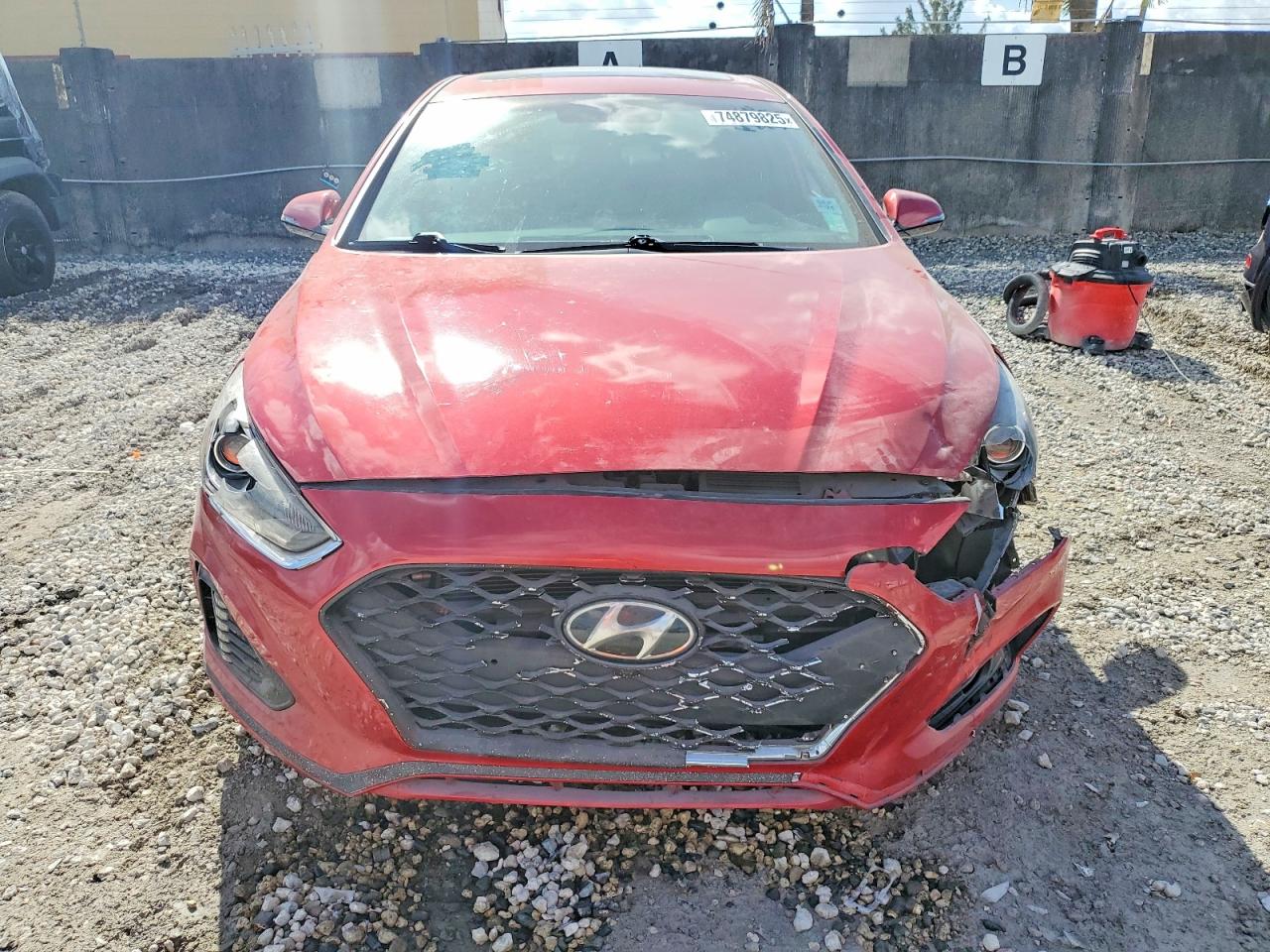 2019 Hyundai Sonata Red vin: 5NPE34AF8KH820680
