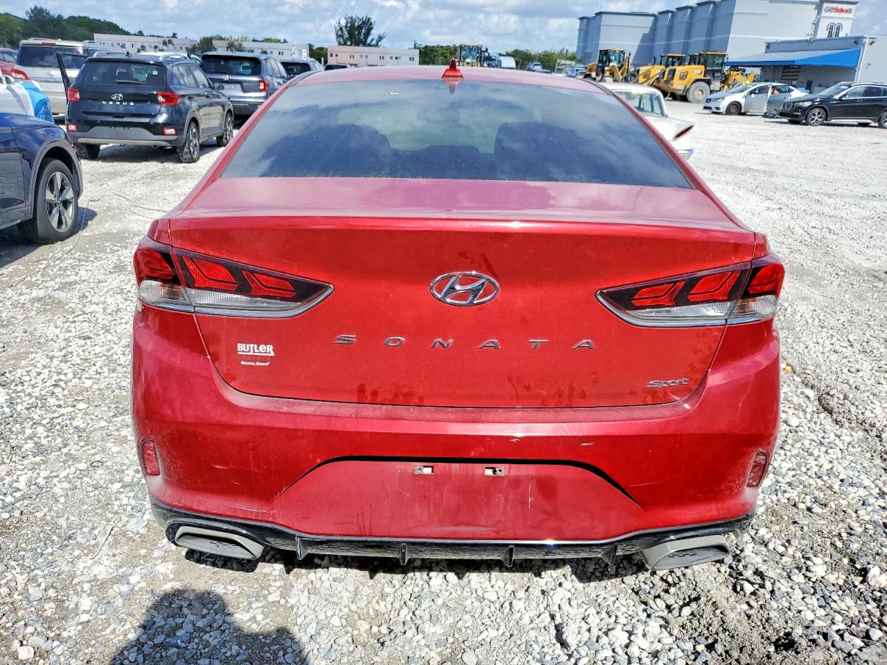 2019 Hyundai Sonata Red vin: 5NPE34AF8KH820680