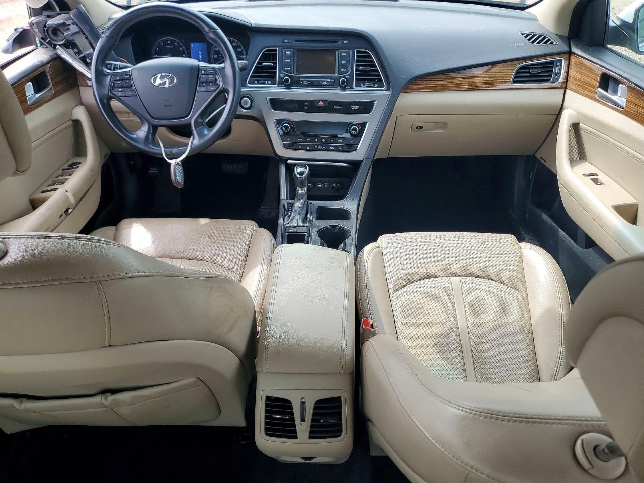 2015 Hyundai Sonata Limited White vin: 5NPE34AF9FH014076