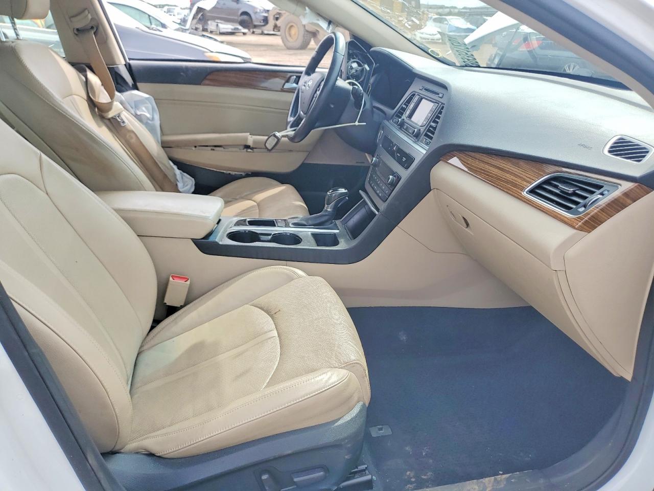 2015 Hyundai Sonata Limited White vin: 5NPE34AF9FH014076