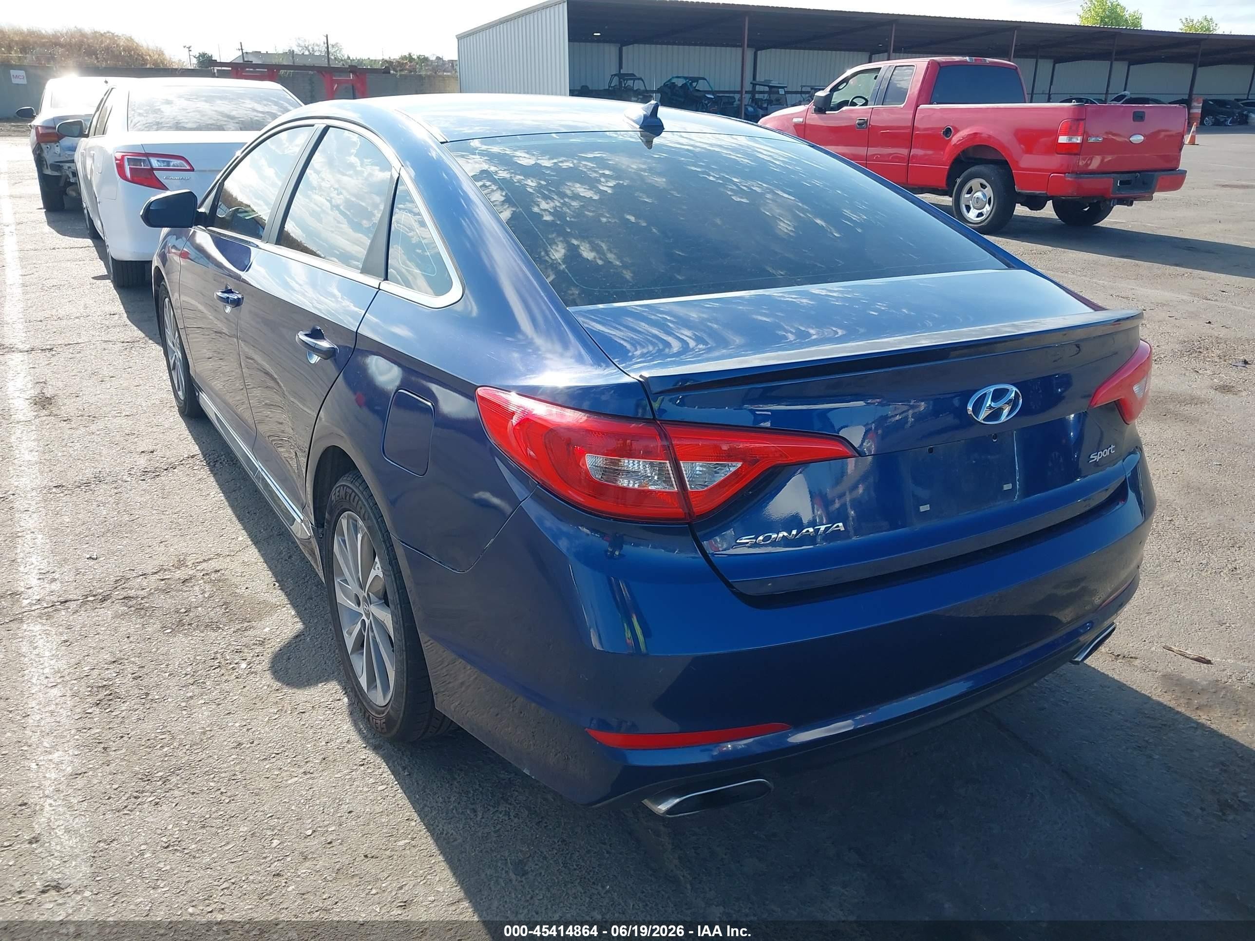 2015 Hyundai Sonata Sport Blue vin: 5NPE34AF9FH020816
