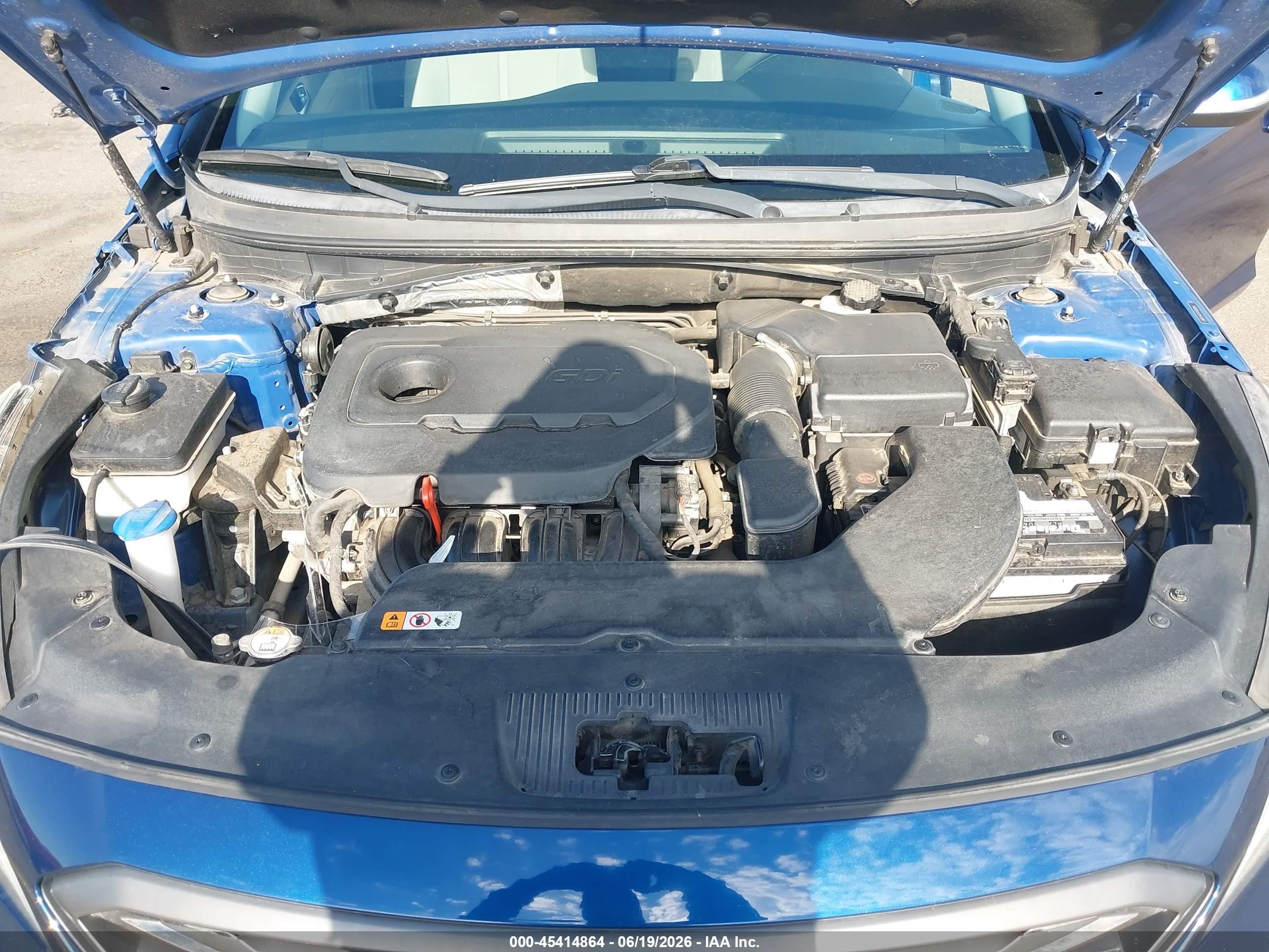 2015 Hyundai Sonata Sport Blue vin: 5NPE34AF9FH020816
