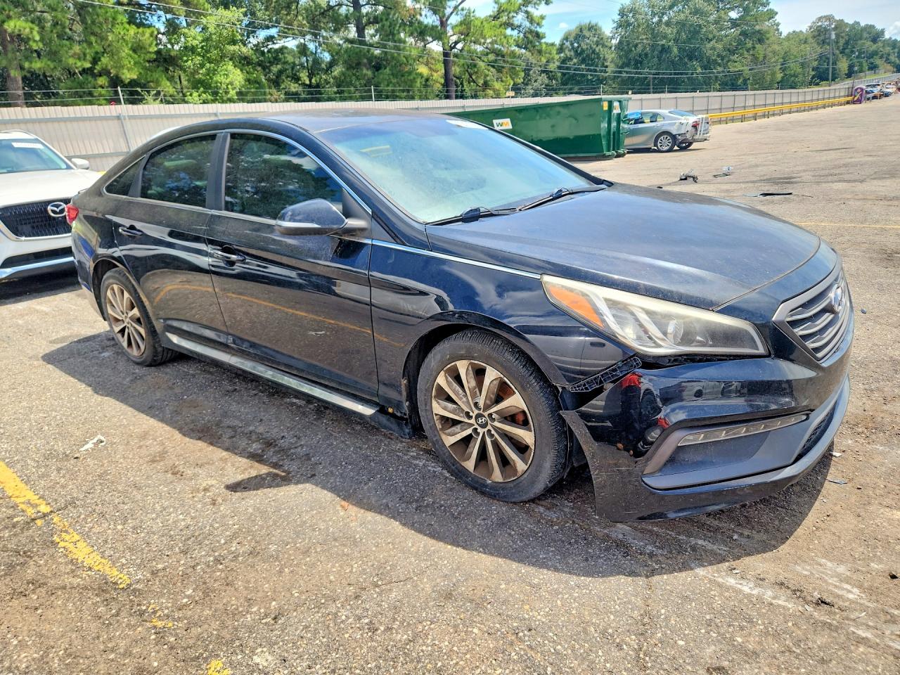 2015 Hyundai Sonata Sport Черный vin: 5NPE34AF9FH031444